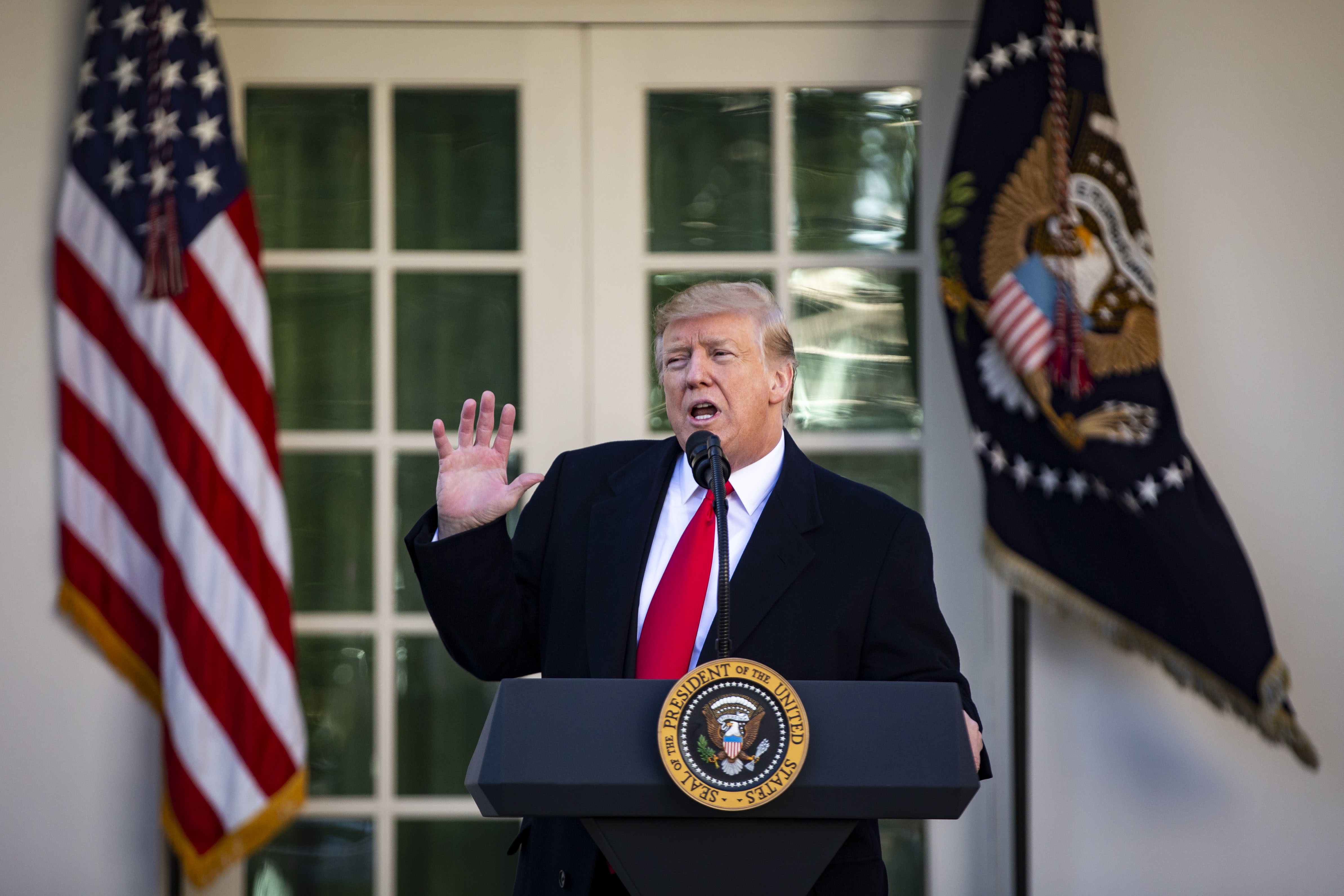 U.S. President Donald Trump on Friday, January 25. (Al Drago/Bloomberg/Getty Images)
