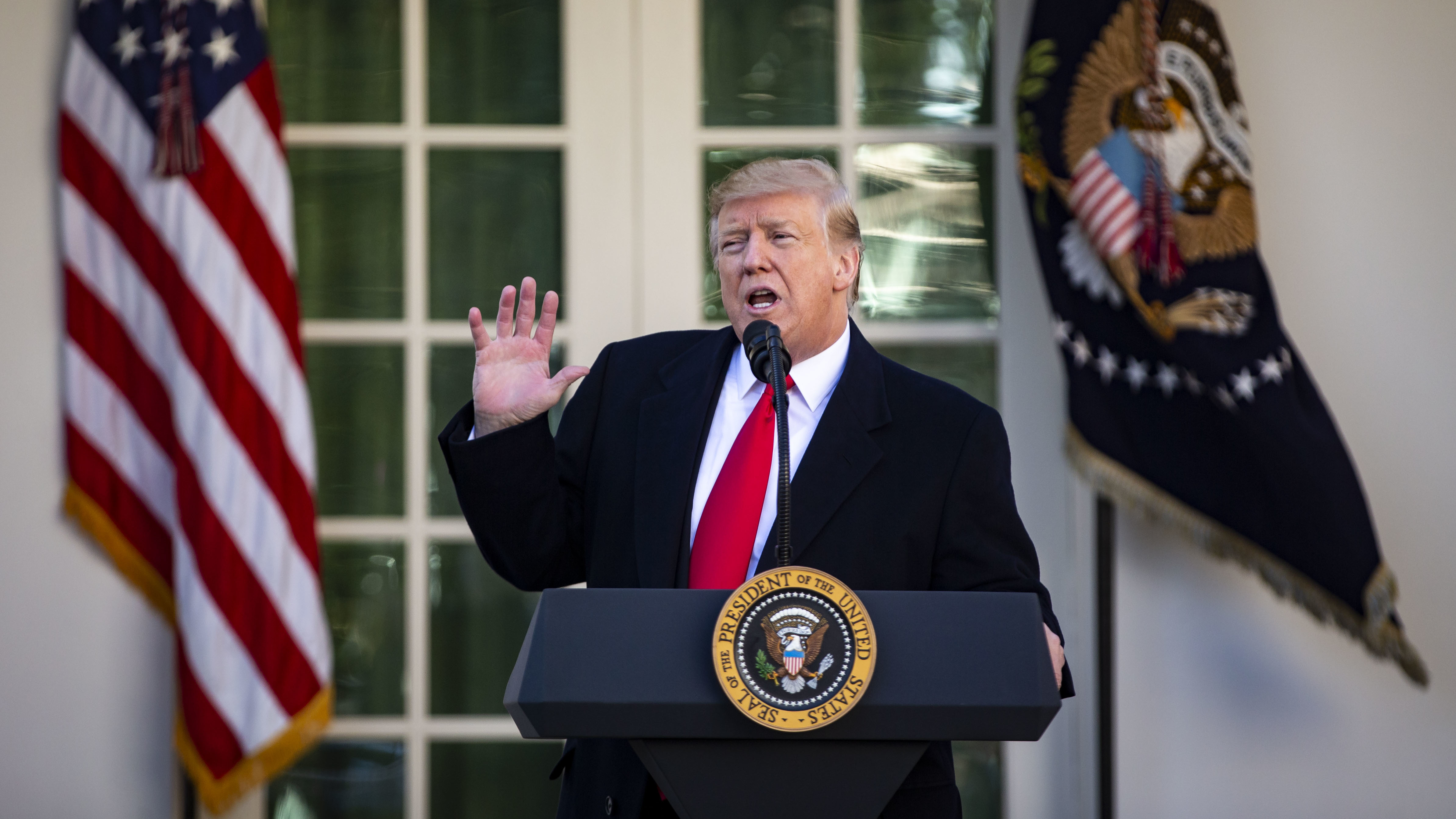 U.S. President Donald Trump on Friday, January 25.