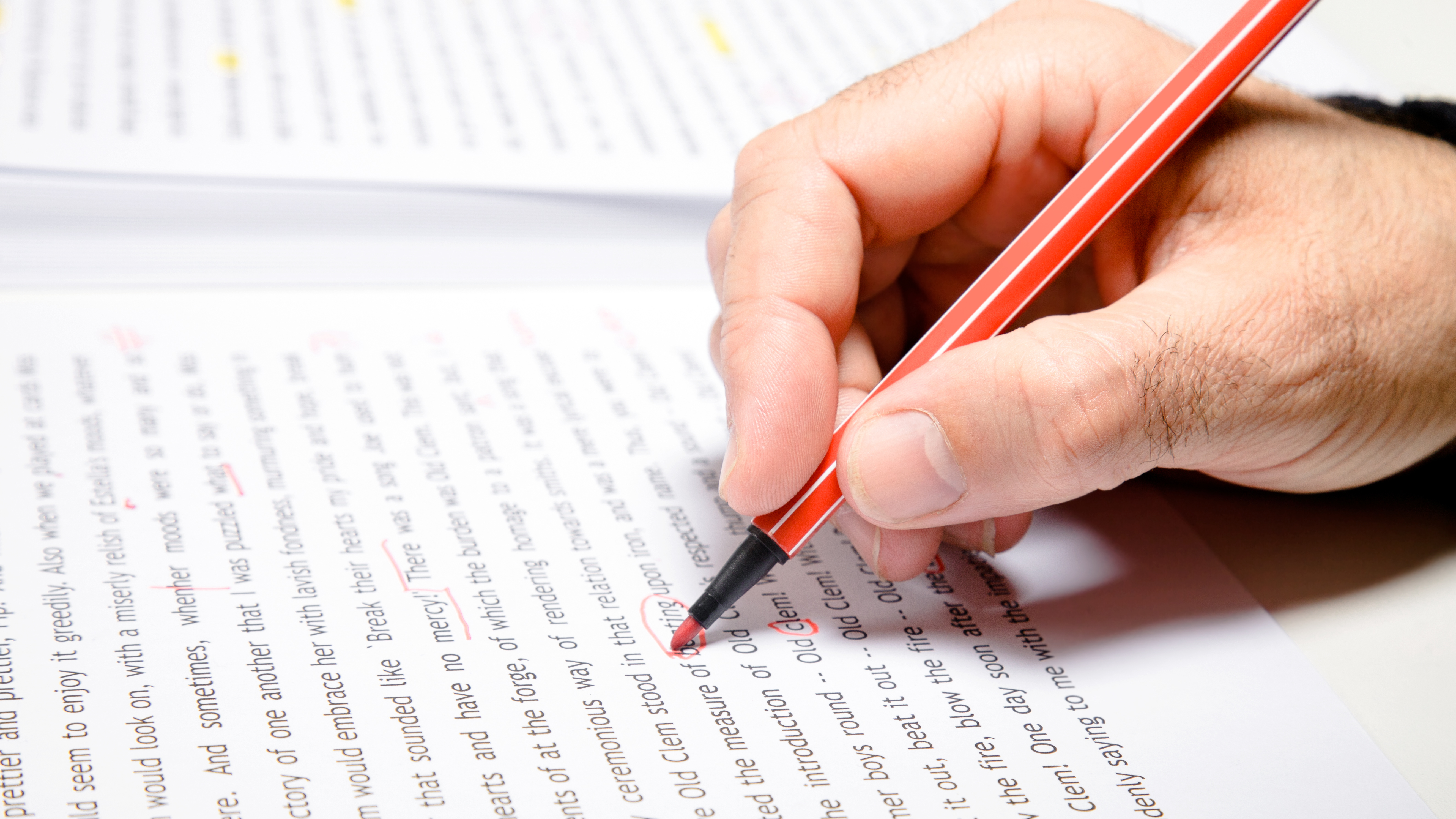 Proofreading concept.