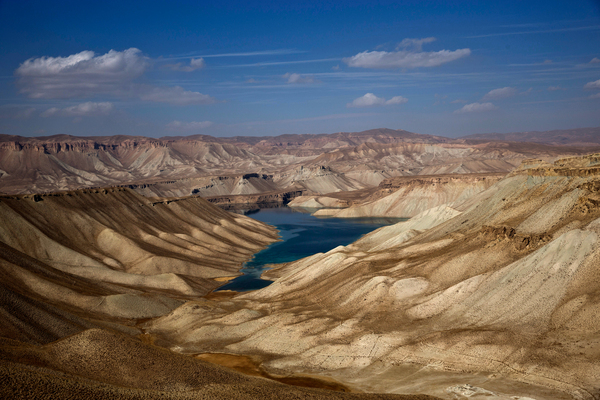 A part of Band-e-Amir, Afghanistan's first national park, in Bamiyan province.