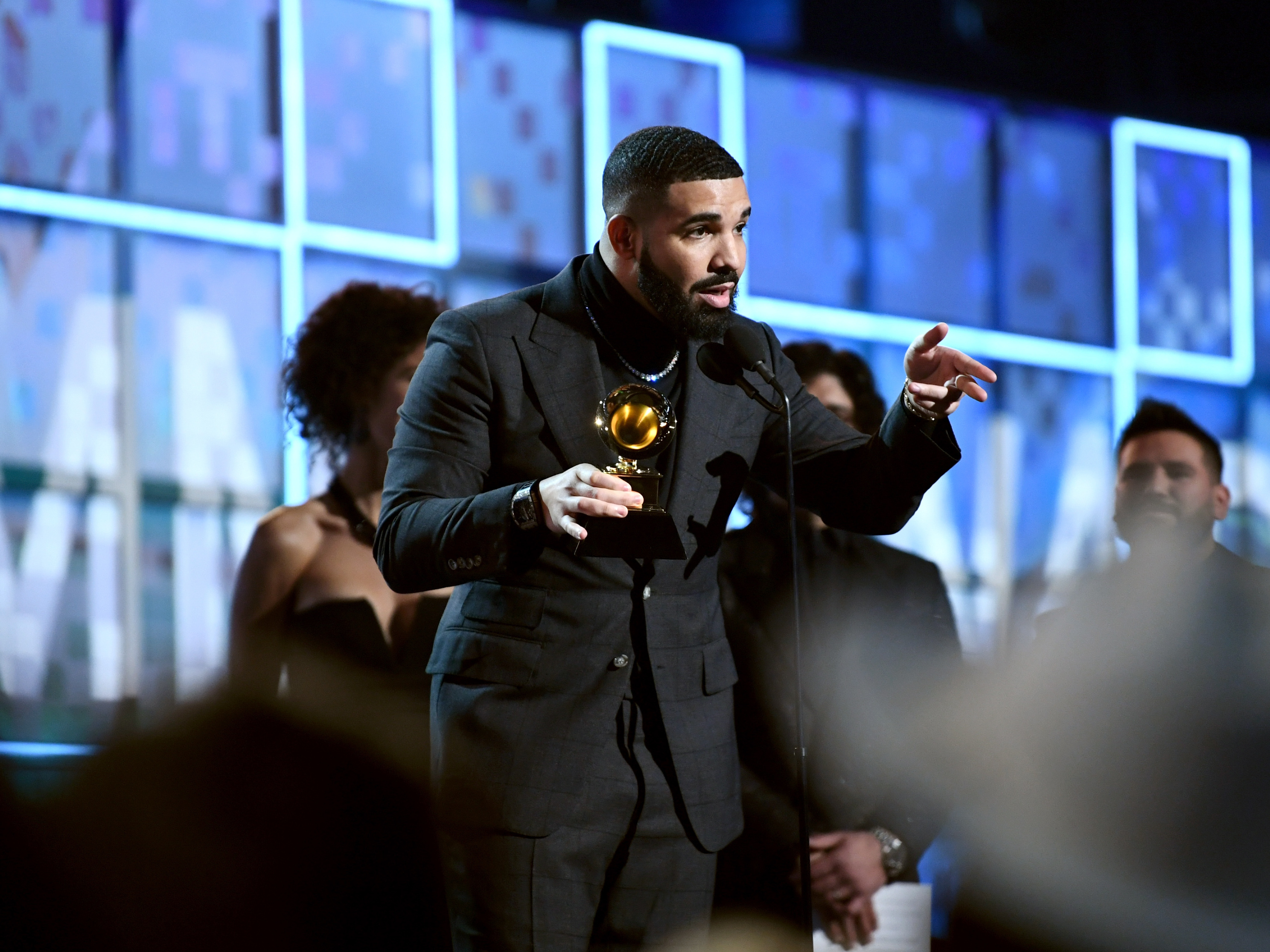 Drake won the Best Rap Song Grammy for &quot;God's Plan,&quot; which was the No. 1 song in America for 11 weeks in 2018. Speaking to his peers of the award, he said, &quot;You don't need this.&quot; (Getty Images)