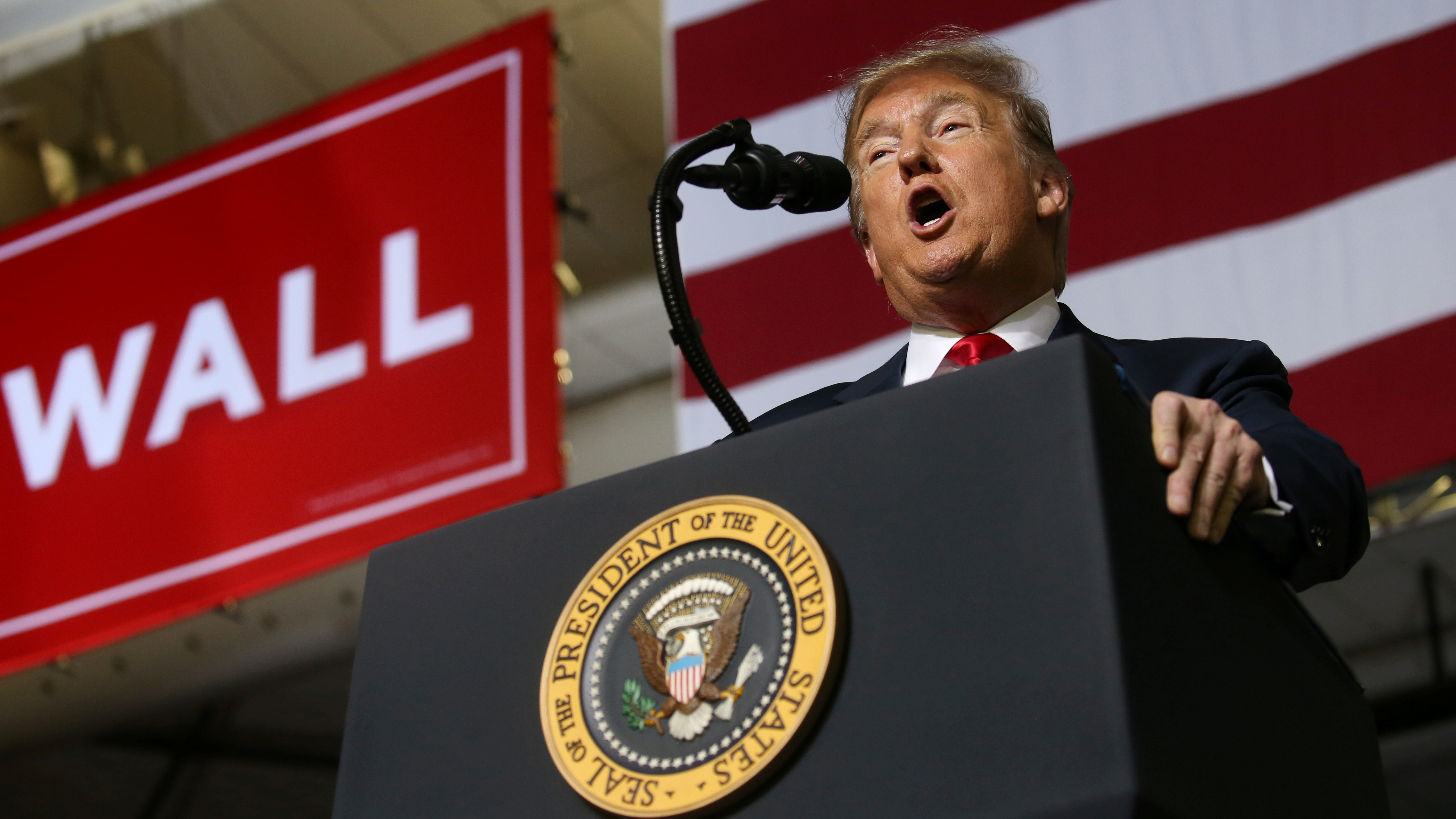 A supporter of President Trump's attacked a cameraman at the president's rally at the El Paso County Coliseum in El Paso, Texas, according to the BBC. (Reuters)