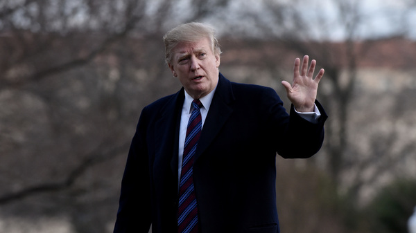 President Trump returns to the White House after undergoing his annual physical exam at Walter Reed National Military Medical Center on Feb. 8. The report was released on Thursday.