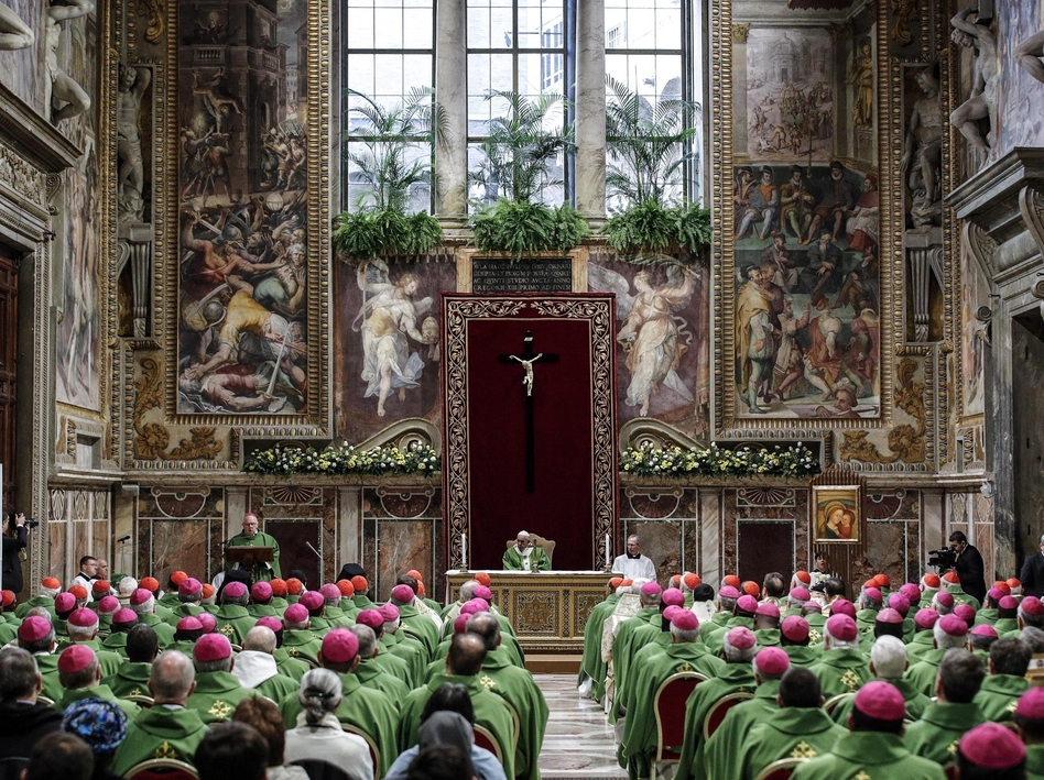 Pope Francis celebrated a final Mass on Sunday to conclude his unprecedented summit of Catholic leaders on clergy sexual abuse. (Giuseppe Lami/AP)