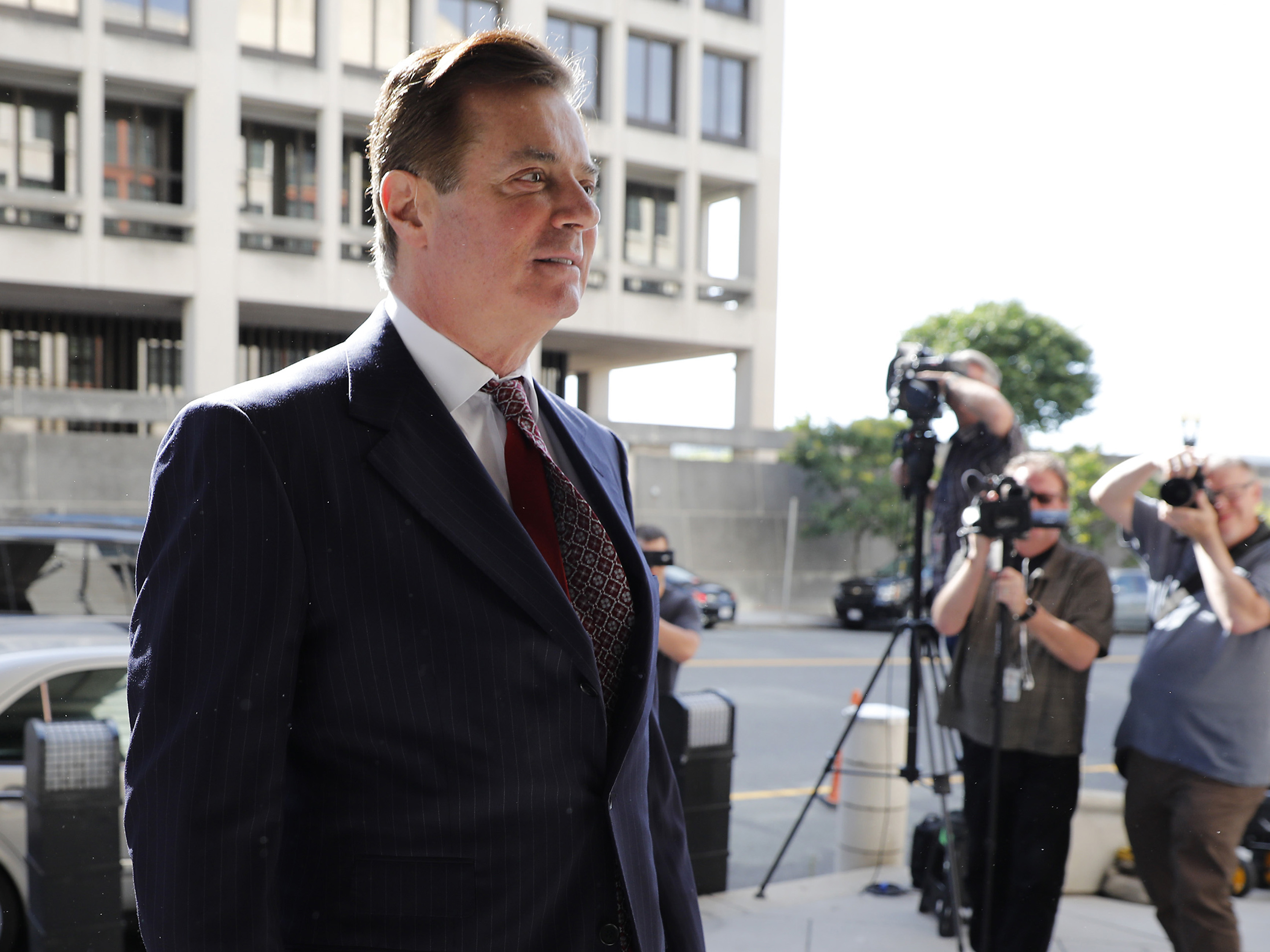 Paul Manafort, former campaign manager for Donald Trump, arrives at federal court in Washington, D.C., in June.
