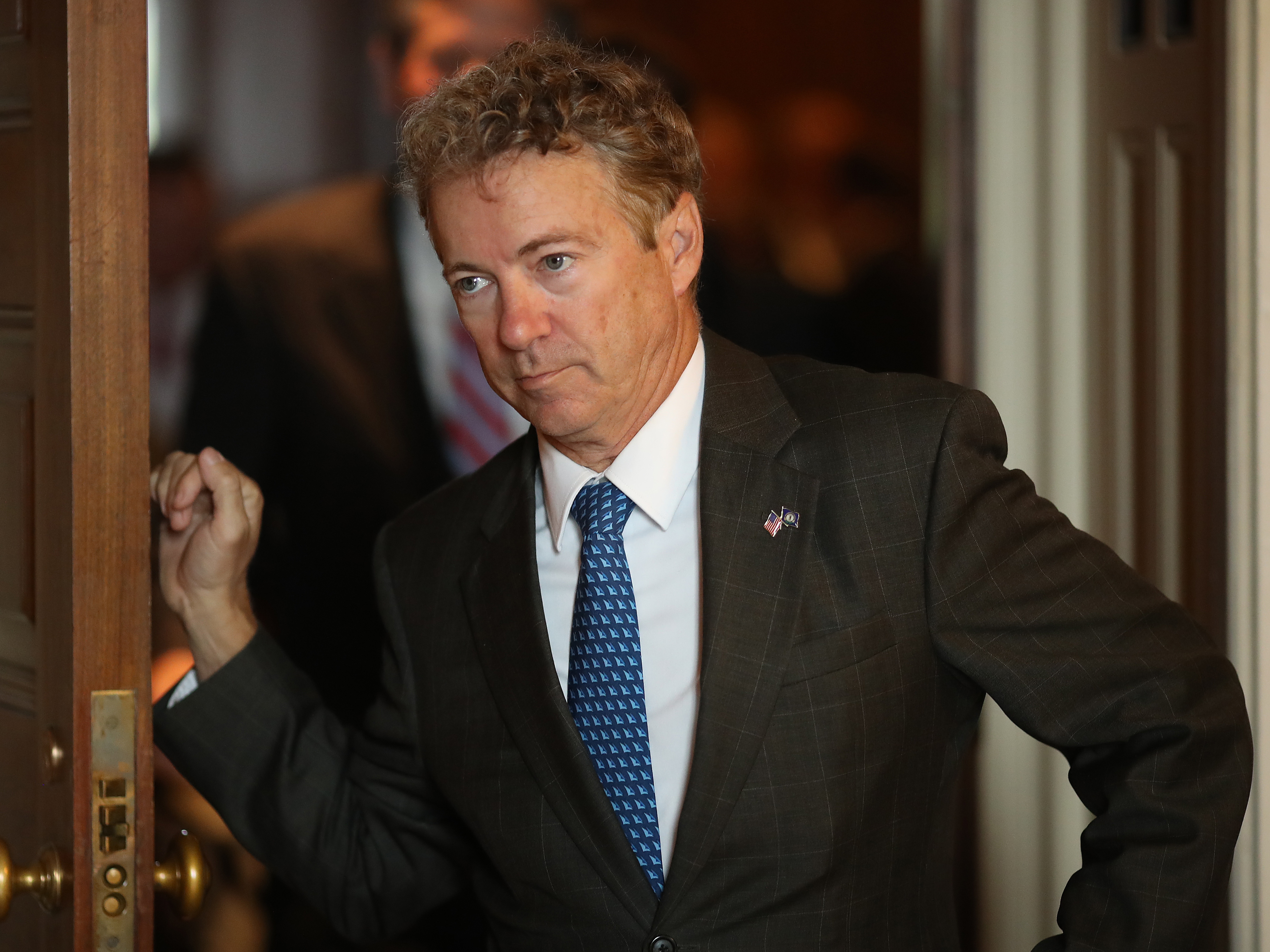 Sen. Rand Paul, R-Ky., at the Capitol in 2018. Normally a close ally of President Trump, Paul announced that he would support a resolution to end Trump's emergency declaration to build a wall along the U.S.-Mexico border.