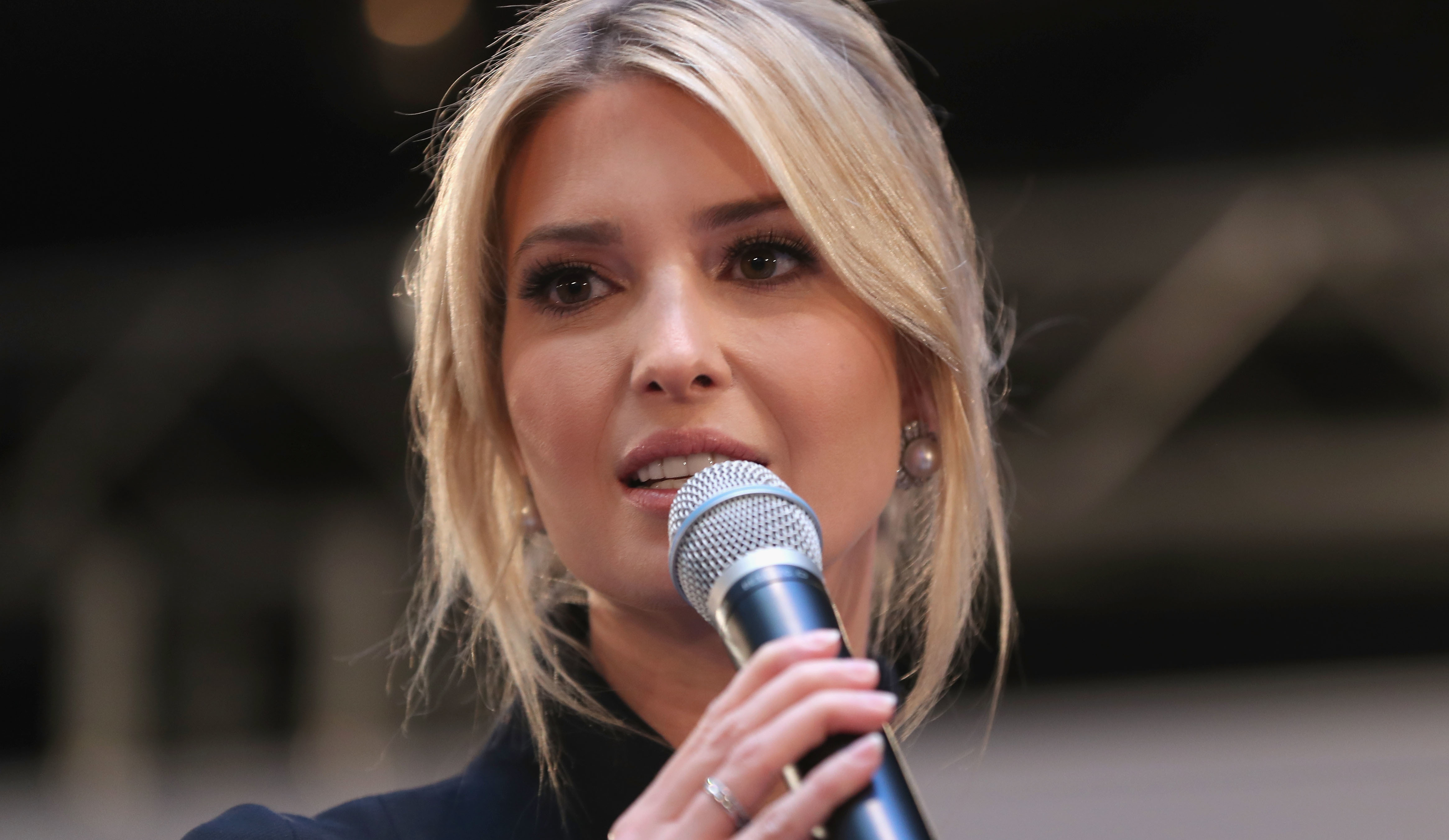Ivanka Trump is pictured in Munich, Germany in February. She spoke in Washington Saturday night at the annual Gridiron dinner of Washington's elite. (Getty Images)