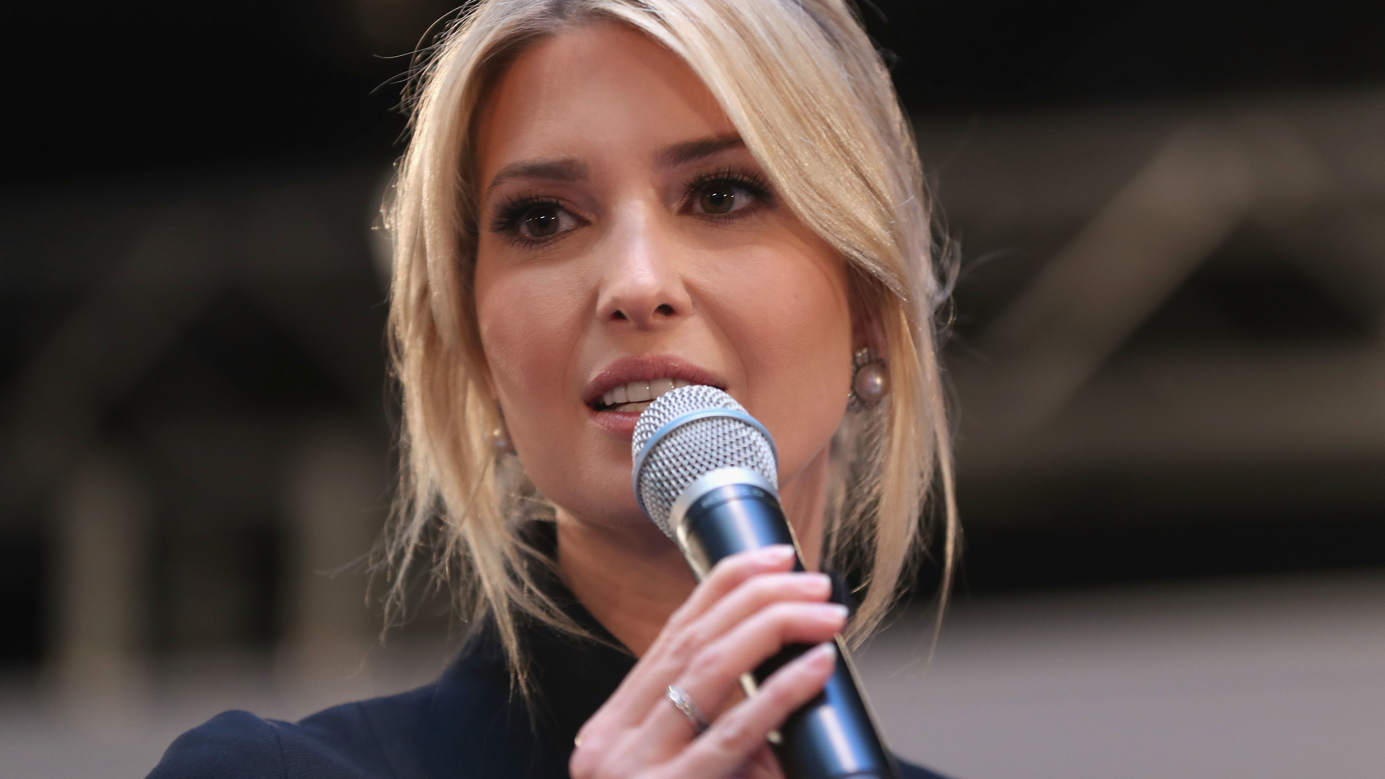 Ivanka Trump is pictured in Munich, Germany in February. She spoke in Washington Saturday night at the annual Gridiron dinner of Washington