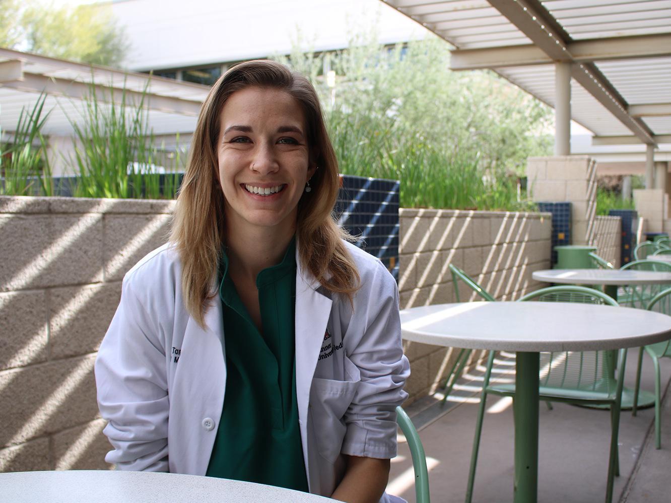 Dr. Hillary Tamar, who's in the second year of her family medicine residency in Phoenix, is part of a new generation of doctors who are committed to treating addiction. (KJZZ)