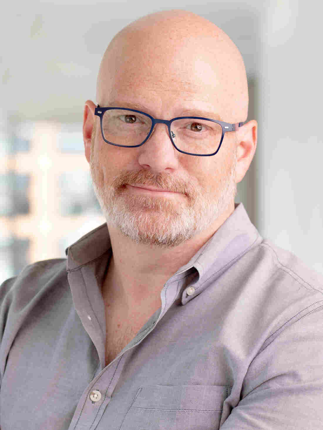 Glen Weldon at NPR headquarters in Washington, D.C., March 19, 2019. (photo by Allison Shelley)
