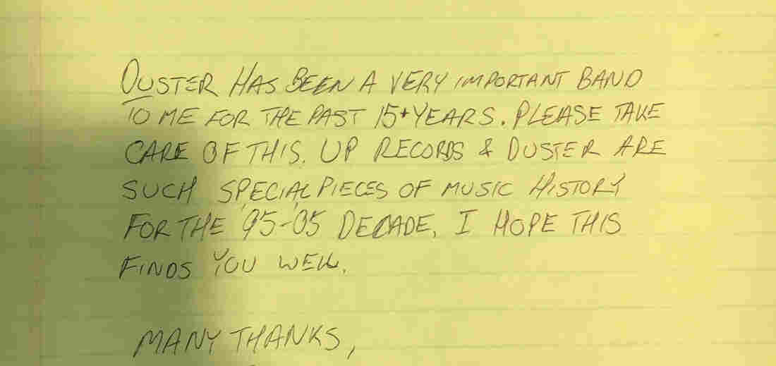 Duster has been a very important band to me for the past 15 years. Please take care of this. Up Records and Duster are such special pieces of music history for the '95-'05 decade. I hope this finds you well.