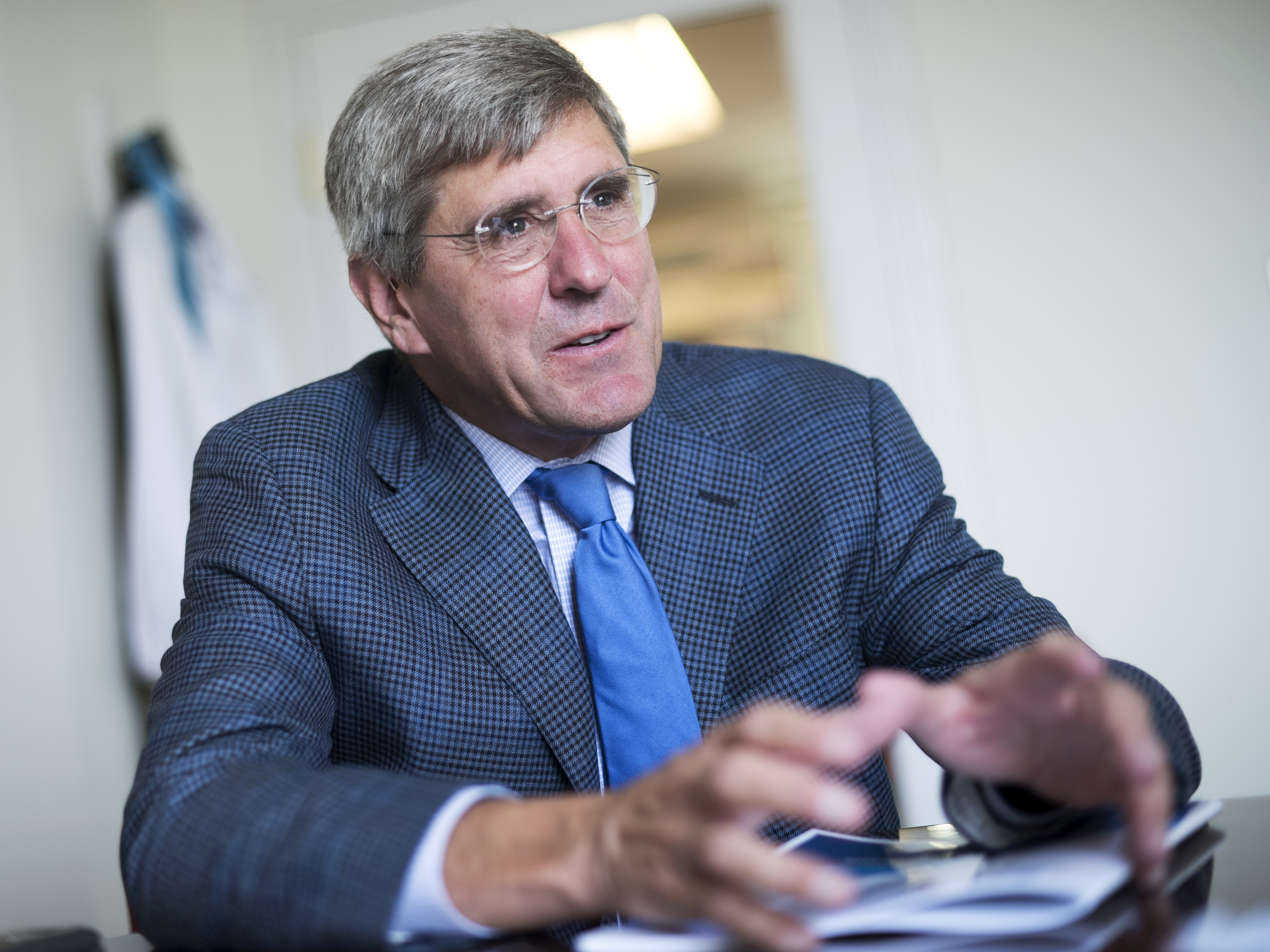 Stephen Moore, a conservative commentator and former Trump campaign adviser, has joined the president in criticizing the Federal Reserve. (CQ-Roll Call Inc.)