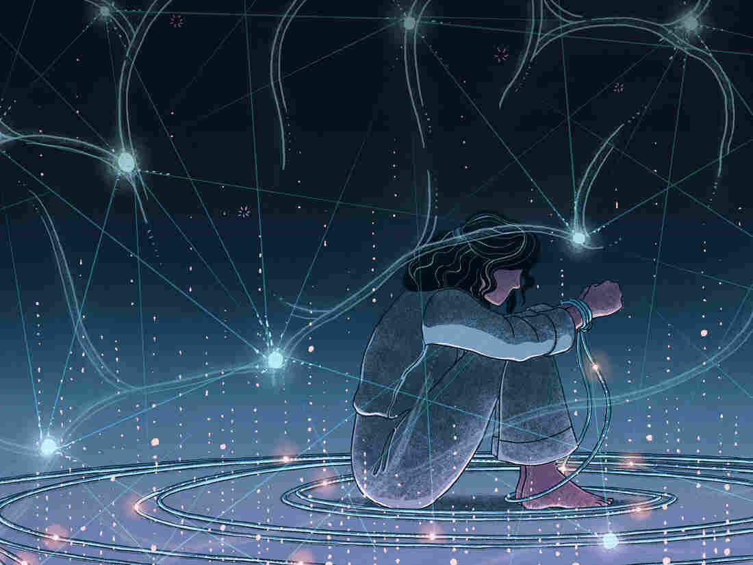 A heavy man and a profile of neural networks in the brain.
