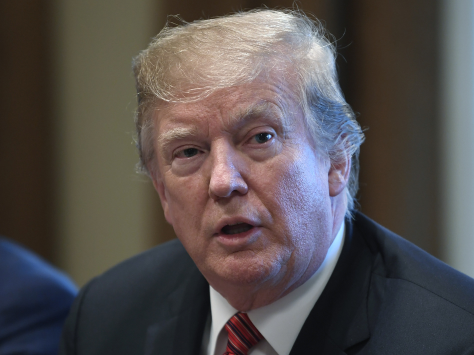 President Trump told reporters on Wednesday that he was "not inclined" to adhere to a demand from a congressional Democrat for the IRS to hand over copies of the president's tax returns.
