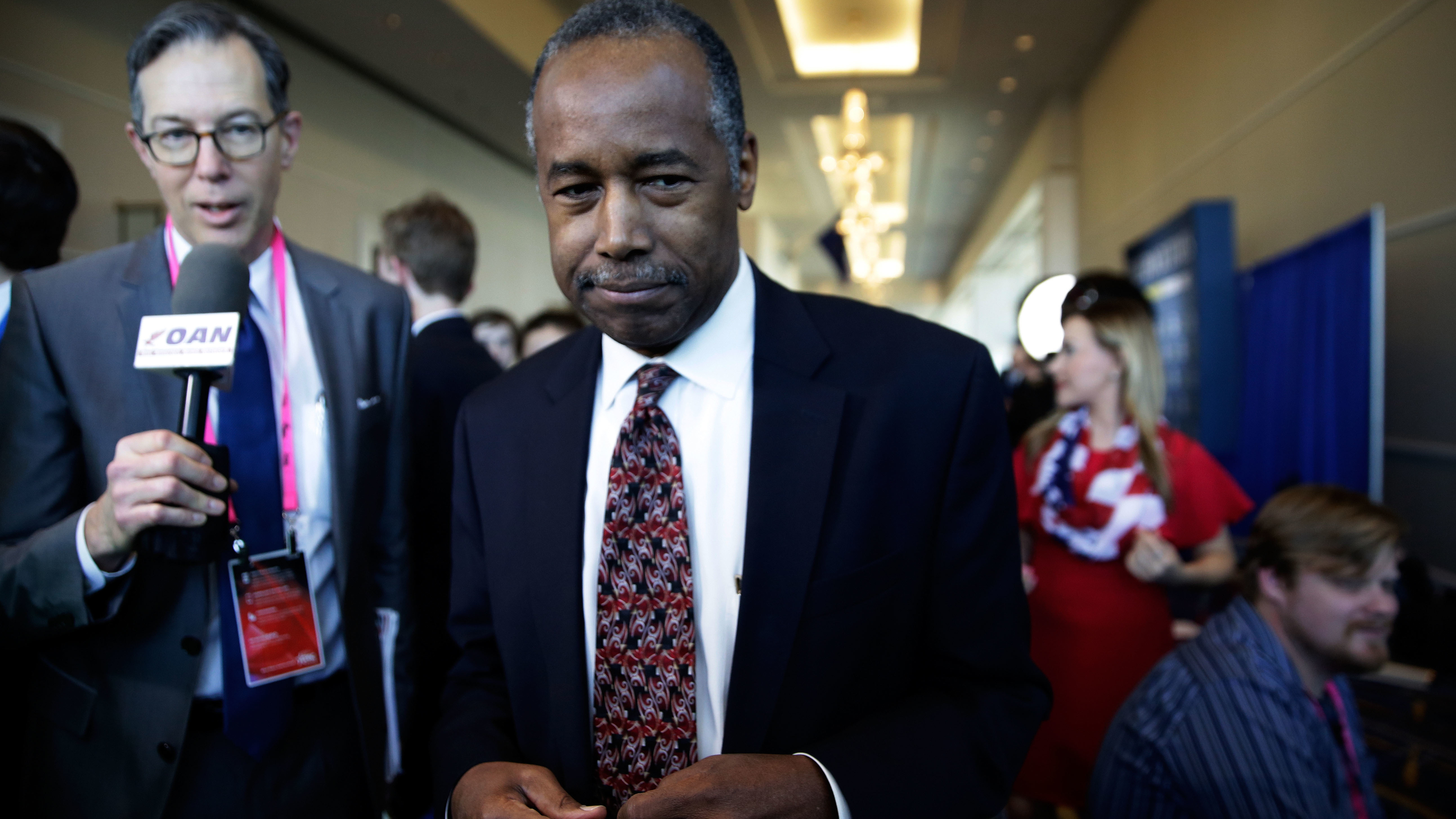 Secretary of Housing and Urban Development Ben Carson, seen here in February, spoke before the House and Senate appropriations committees Wednesday. (Getty Images)