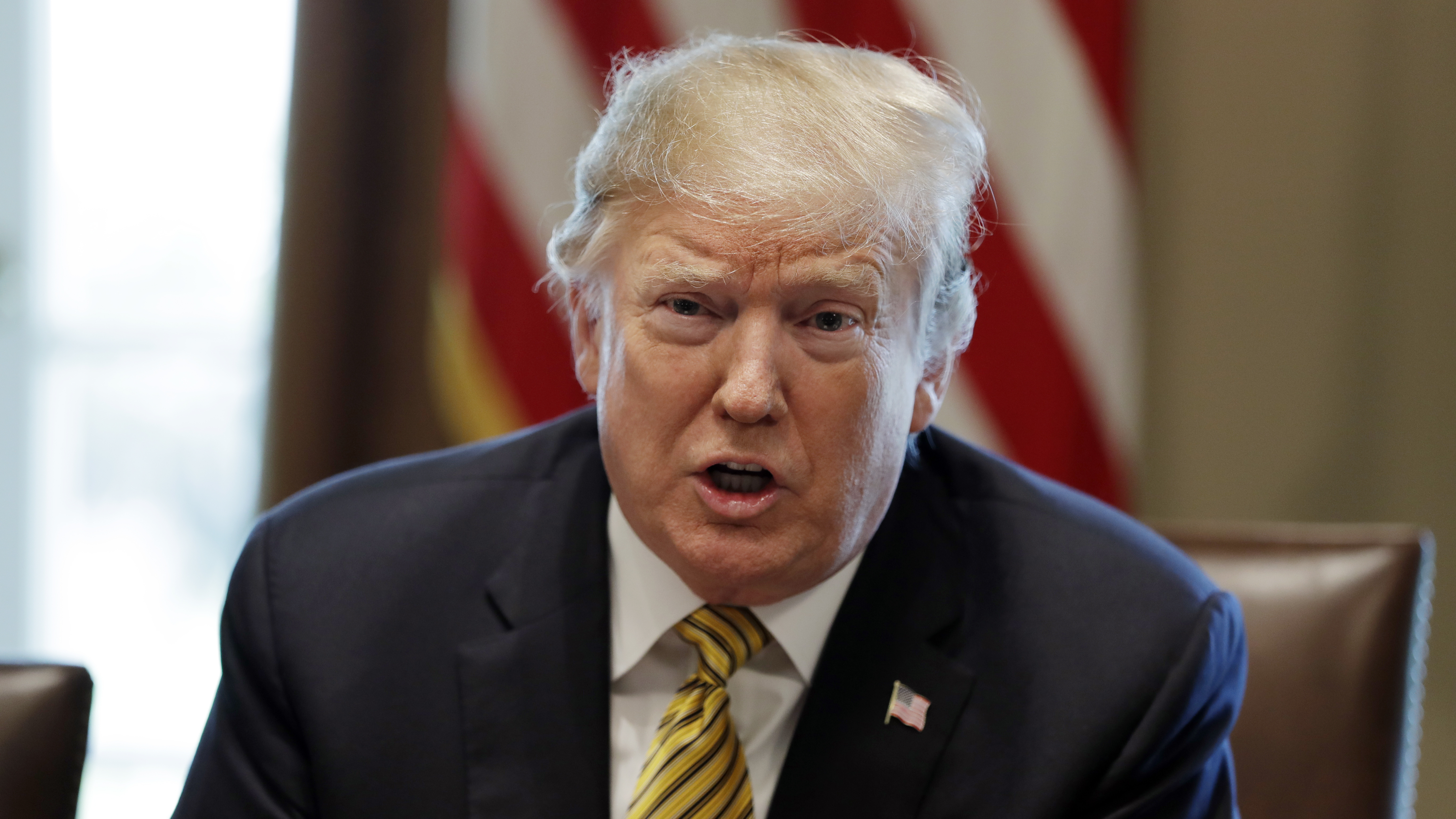 President Trump said Thursday that he was giving Mexico one year to stem the flow of migrants and drugs coming across the Southern border, or else the U.S. would impose auto tariffs or close the border.