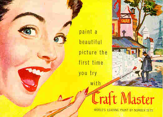 Paint-by-numbers advertisement.