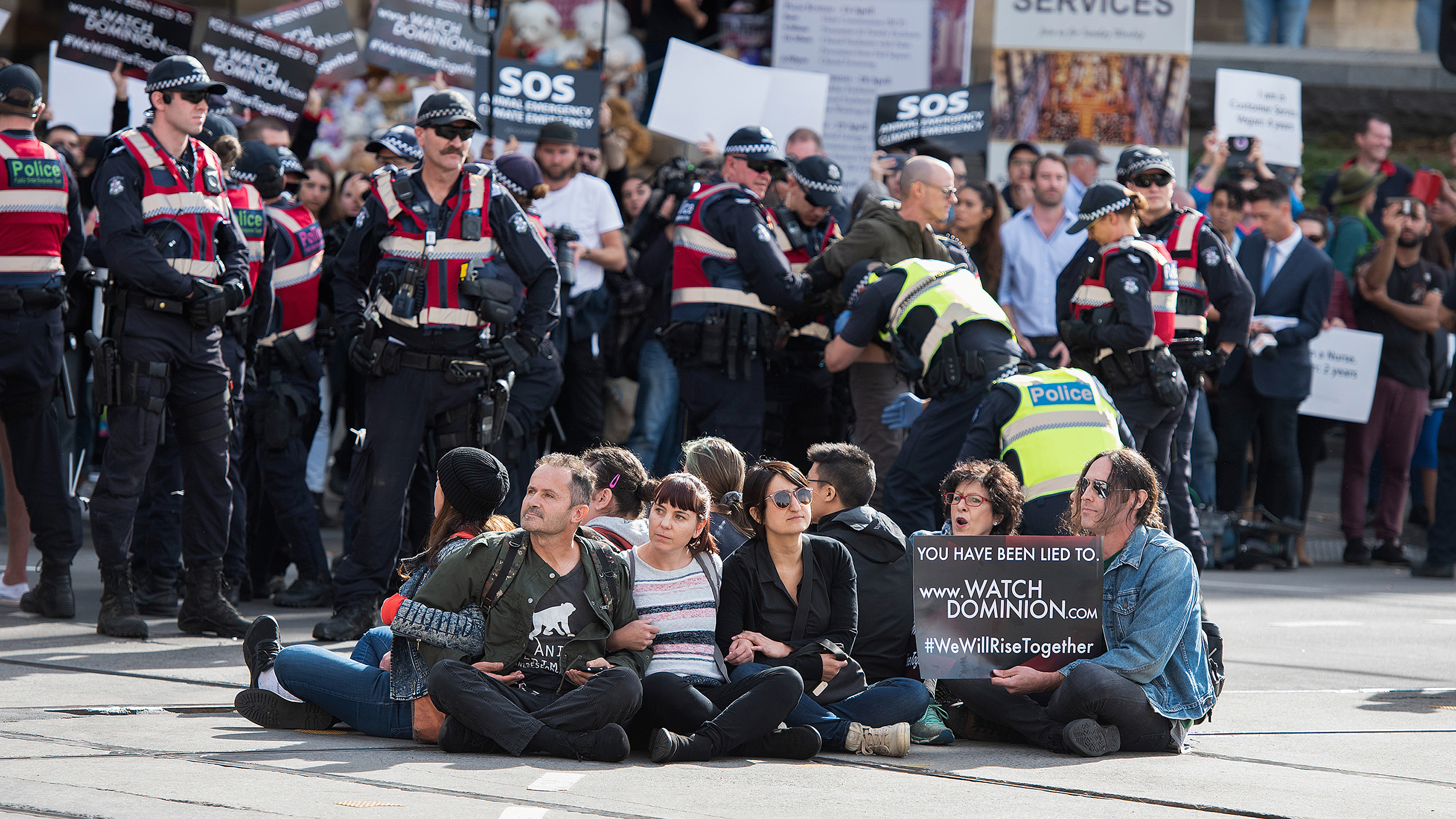 Vegan Protesters Block Downtown Melbourne In Coordinated Action Across ...