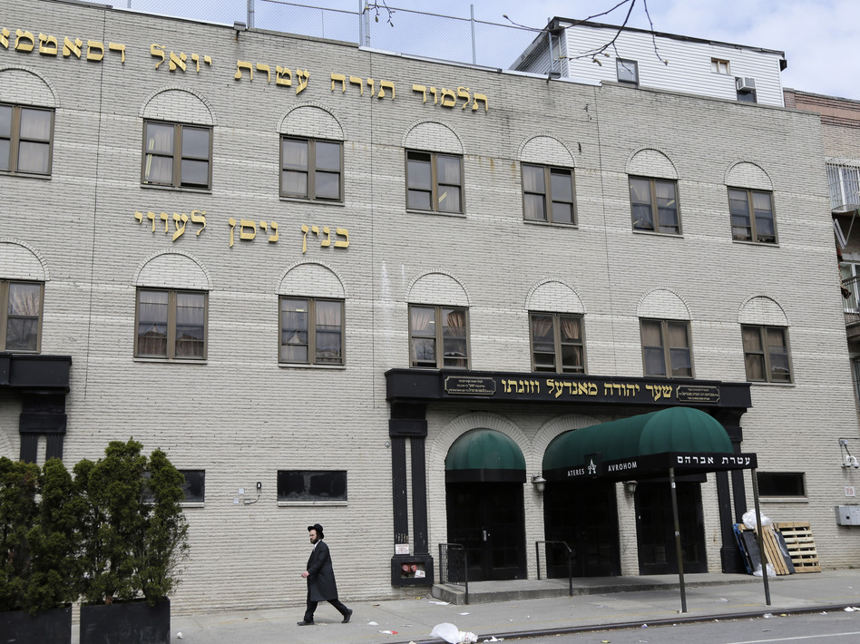 A Brooklyn judge on Thursday upheld a mandatory measles vaccinations order. On the same day, the United Talmudical Academy, pictured here, reopened after being closed for failing to comply with a Health Department order that required it to provide medical and attendance records amid a measles outbreak. (Seth Wenig/AP)