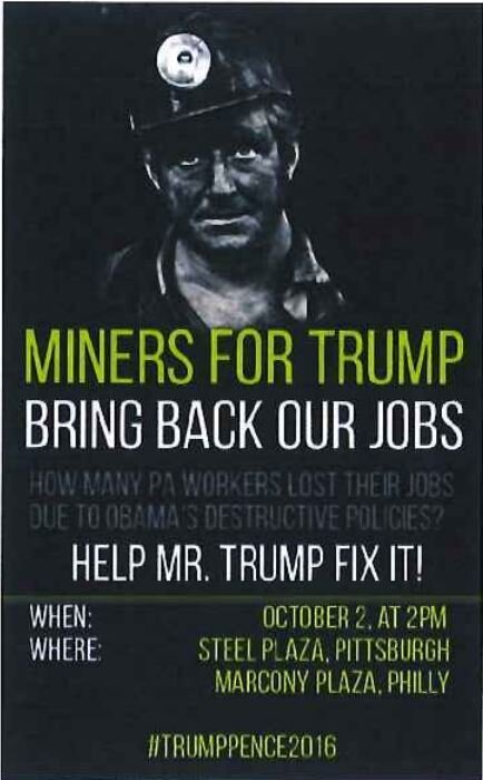 Image result for miners for trump