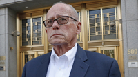 Former Rochester Drug Co-Operative CEO Laurence Doud III, facing criminal charges stemming from the opioid crisis, leaves the federal courthouse in Manhattan on Tuesday.
