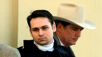 Convicted killer John William King, center, is escorted from the Jasper County Courthouse after being found guilty of capital murder in the dragging death of James Byrd Jr. in 1999. King was executed Wednesday evening.