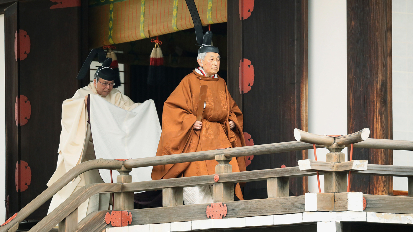Emperor Akihito Gives Up The Japanese Throne NPR