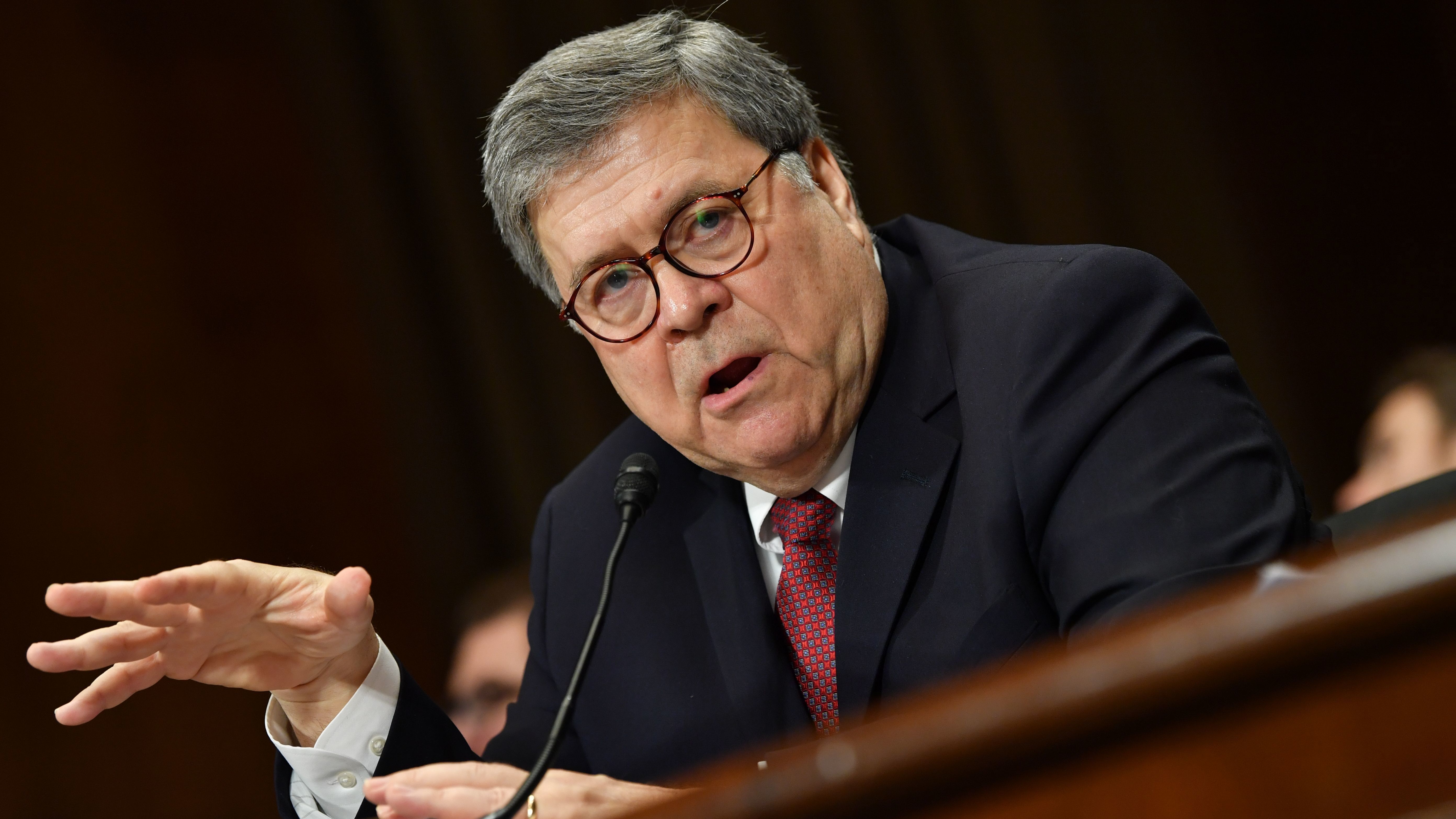 Attorney General William Barr testifies before the Senate Judiciary Committee on Wednesday about the special counsel report on Russian interference in the 2016 election.