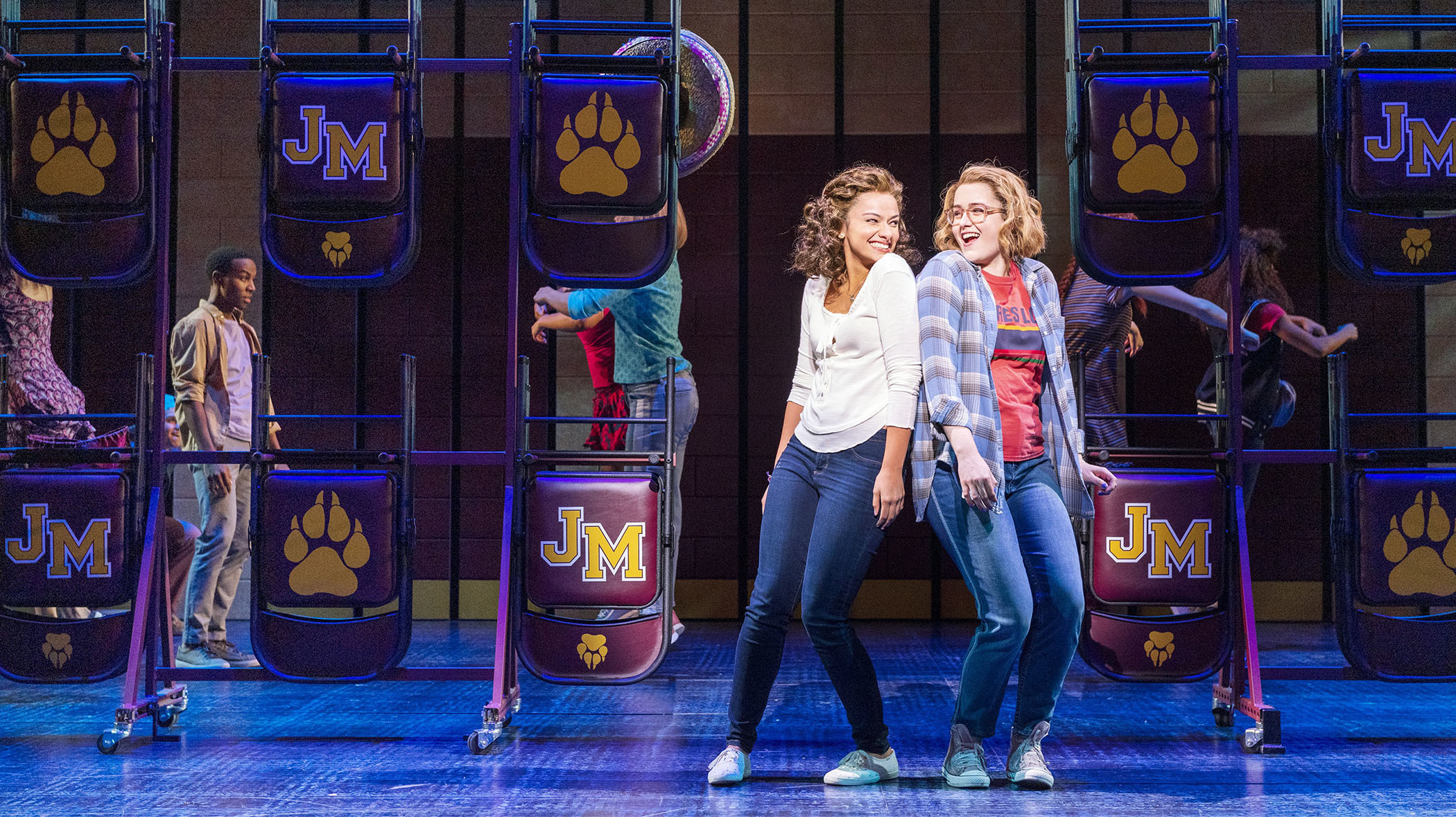 Isabelle McCalla (left) and Caitlin Kinnunen star as Alyssa and Emma in The Prom.