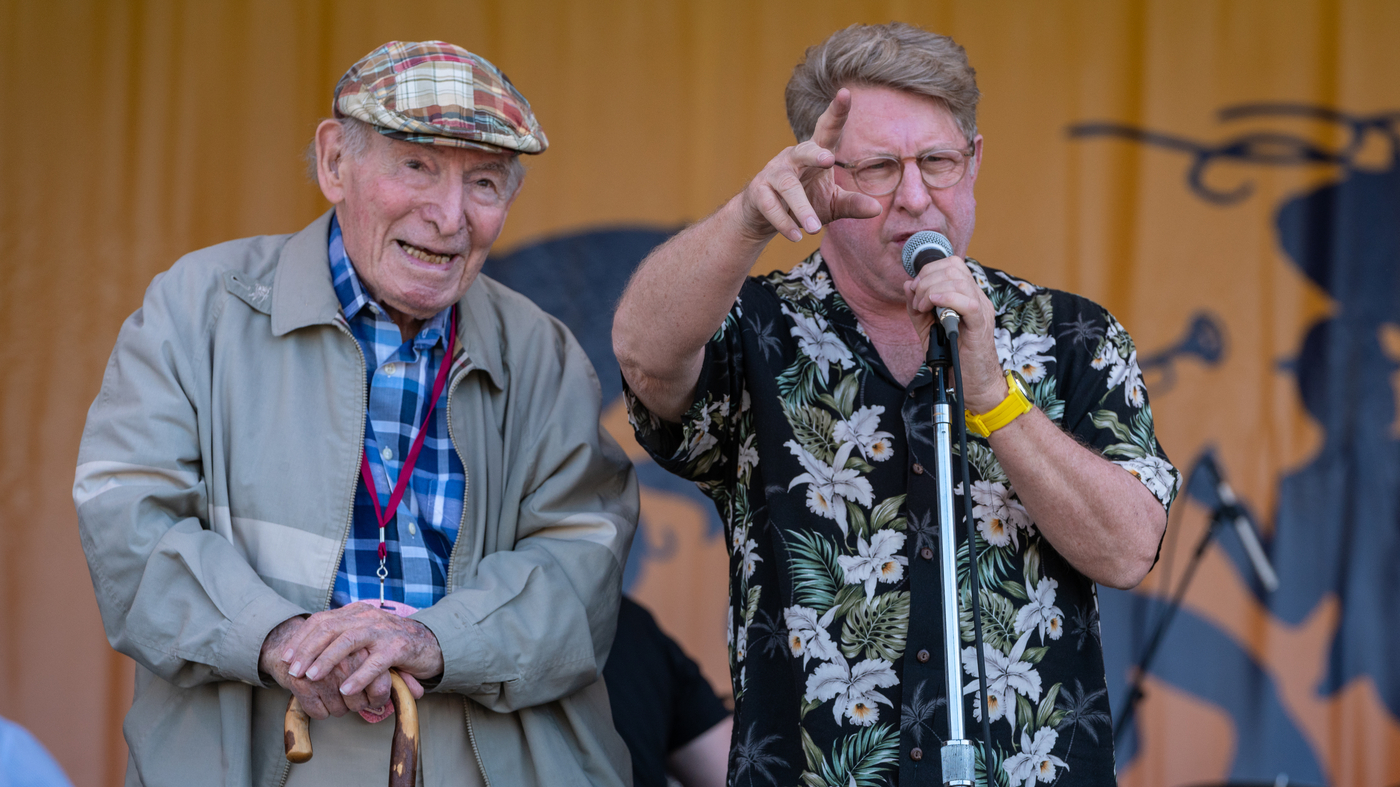 Quintel Davis New Orleans' Jazz Fest Celebrates 50 Years — Quint Davis Was Backstage ...