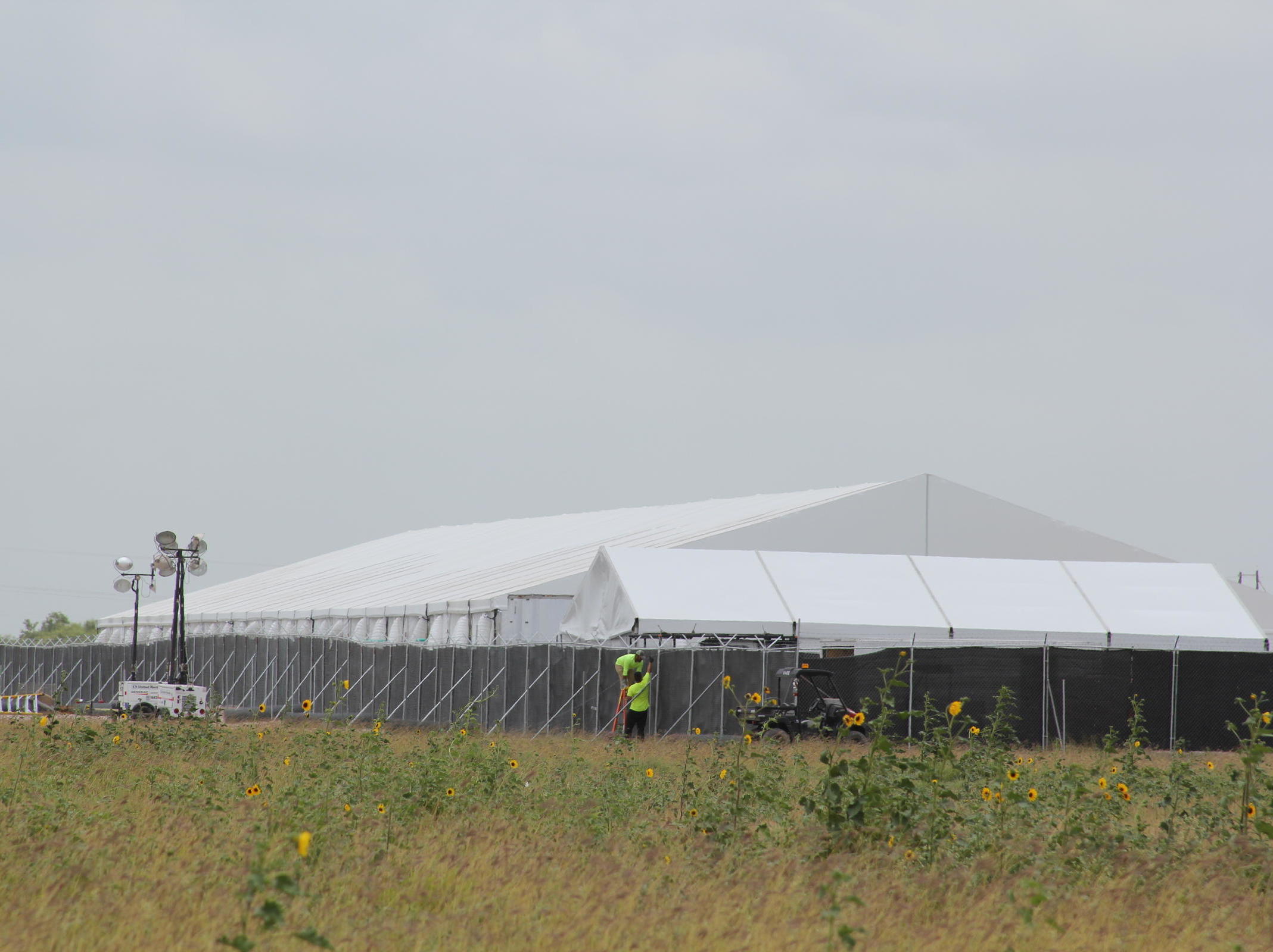 Inside Texas' New Migrant Tent Facility NCPR News
