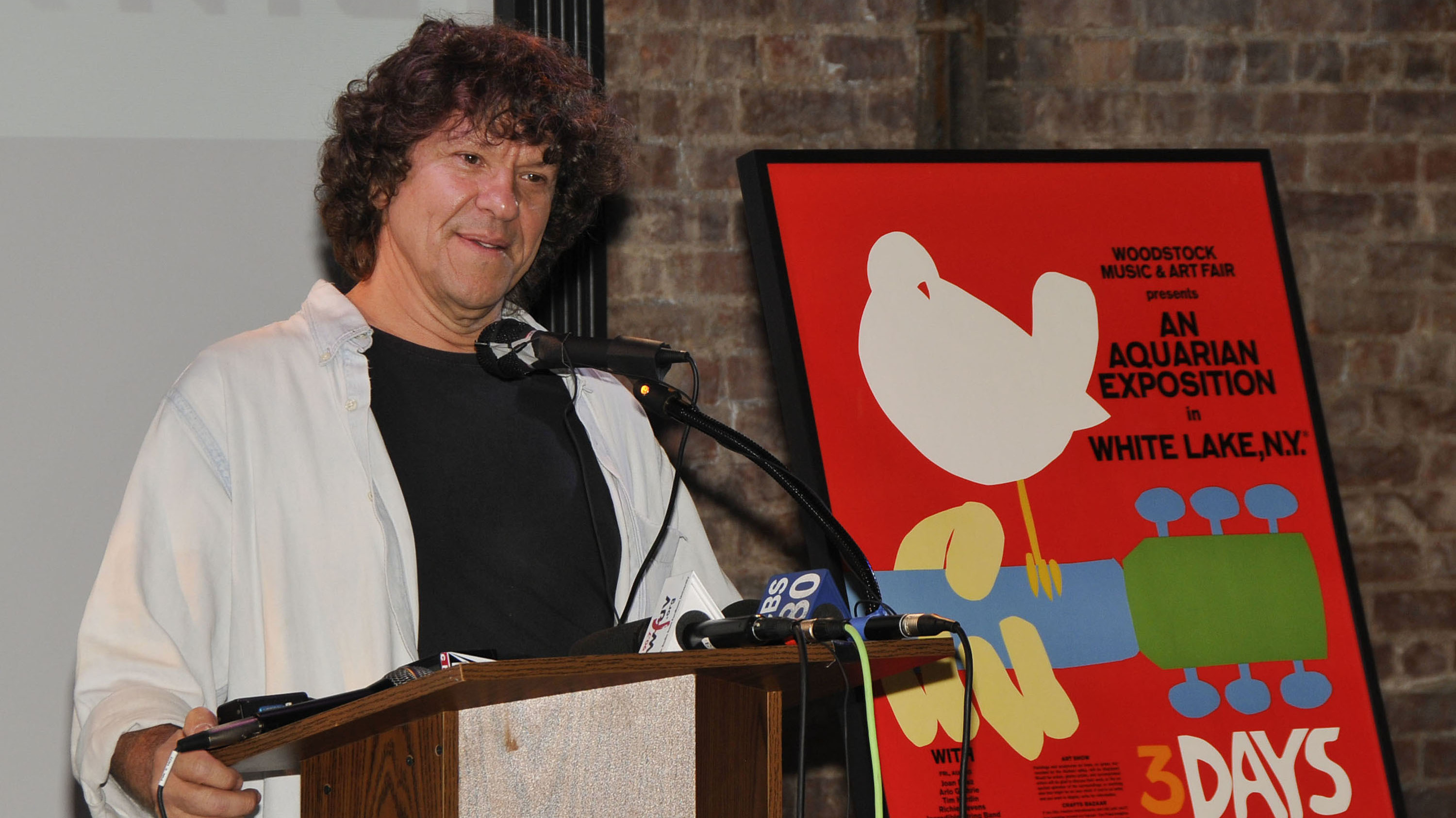 Promoter Michael Lang, celebrating Woodstock
