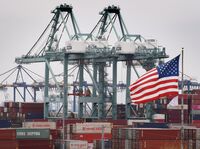 Chinese shipping containers are stored at the Port of Los Angeles in Long Beach, Calif. Americans, in bigger numbers than ever, like trade. But they also believe China doesn't play fair in trade.