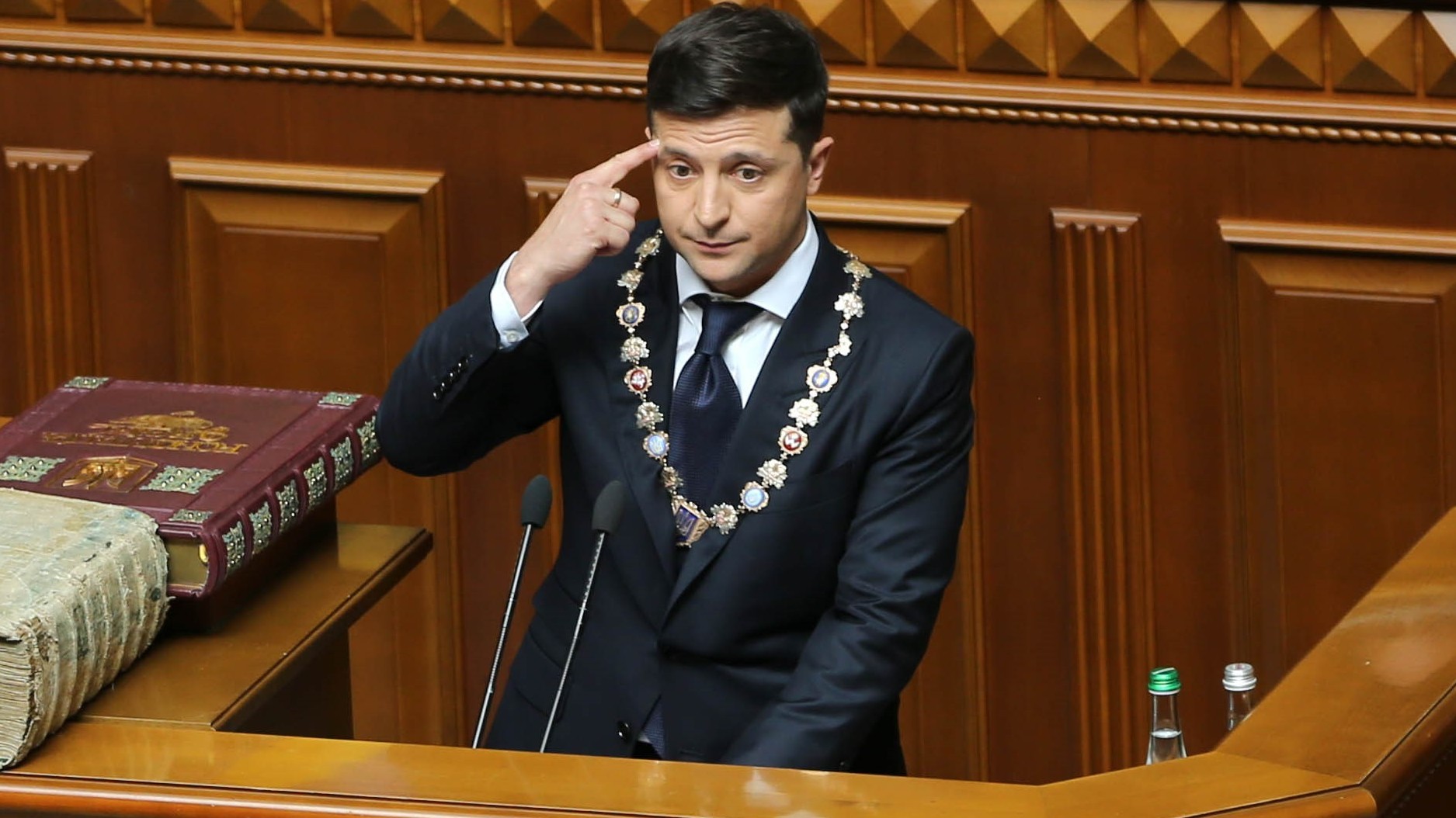 Ukraine's Comedian President Takes Office, Says He's
