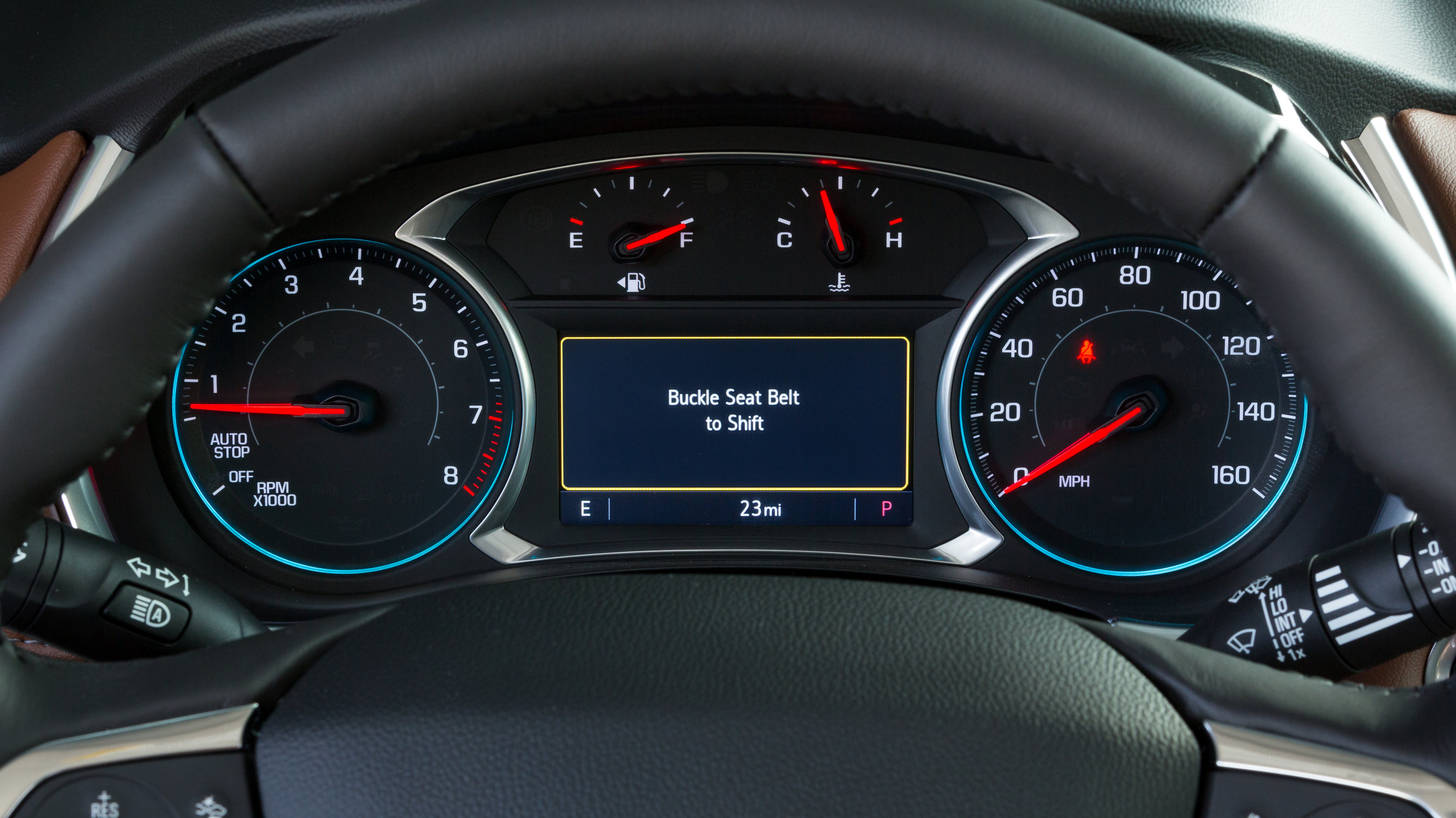 Chevrolet's new Buckle to Drive feature, available on some 2020 models, is set when the vehicle is in Teen Driver mode. (John F. Martin for Chevrolet)