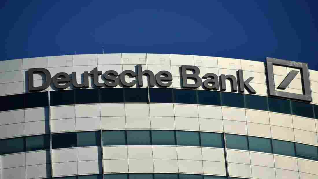 A view of German investment bank and financial services Deutsche Bank.