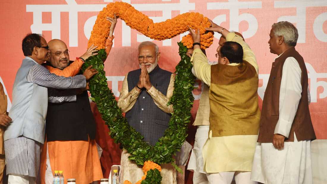 Narendra Modi Celebrates Victory In India's Elections : NPR