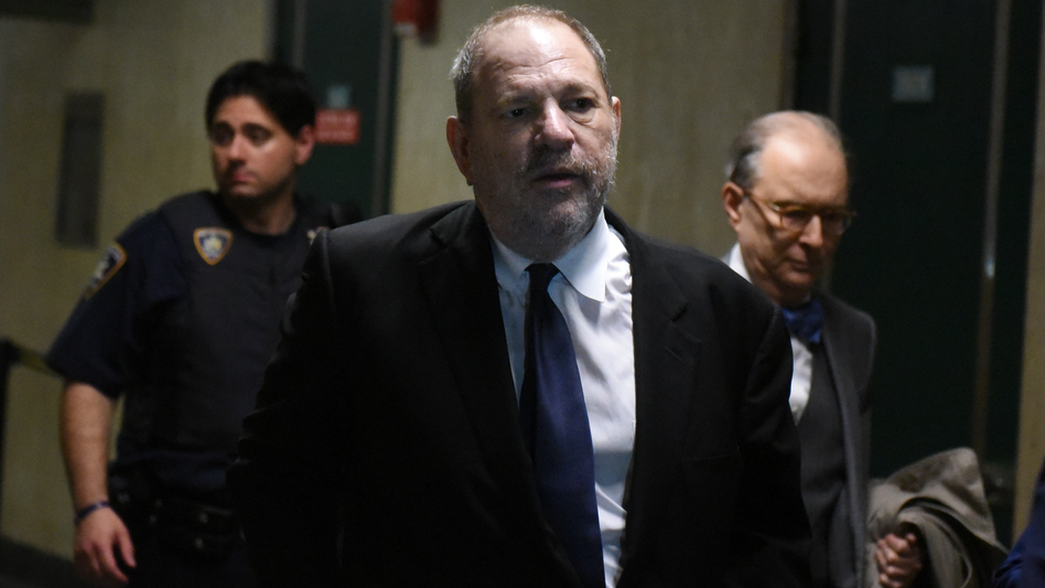 Harvey Weinstein exits the courtroom after a hearing in State Supreme Court on April 26 in New York. The Hollywood producer reportedly reached a $44 million deal to resolve a series of lawsuits and compensate women who accused him of sexual misconduct. (Stephanie Keith/Getty Images)