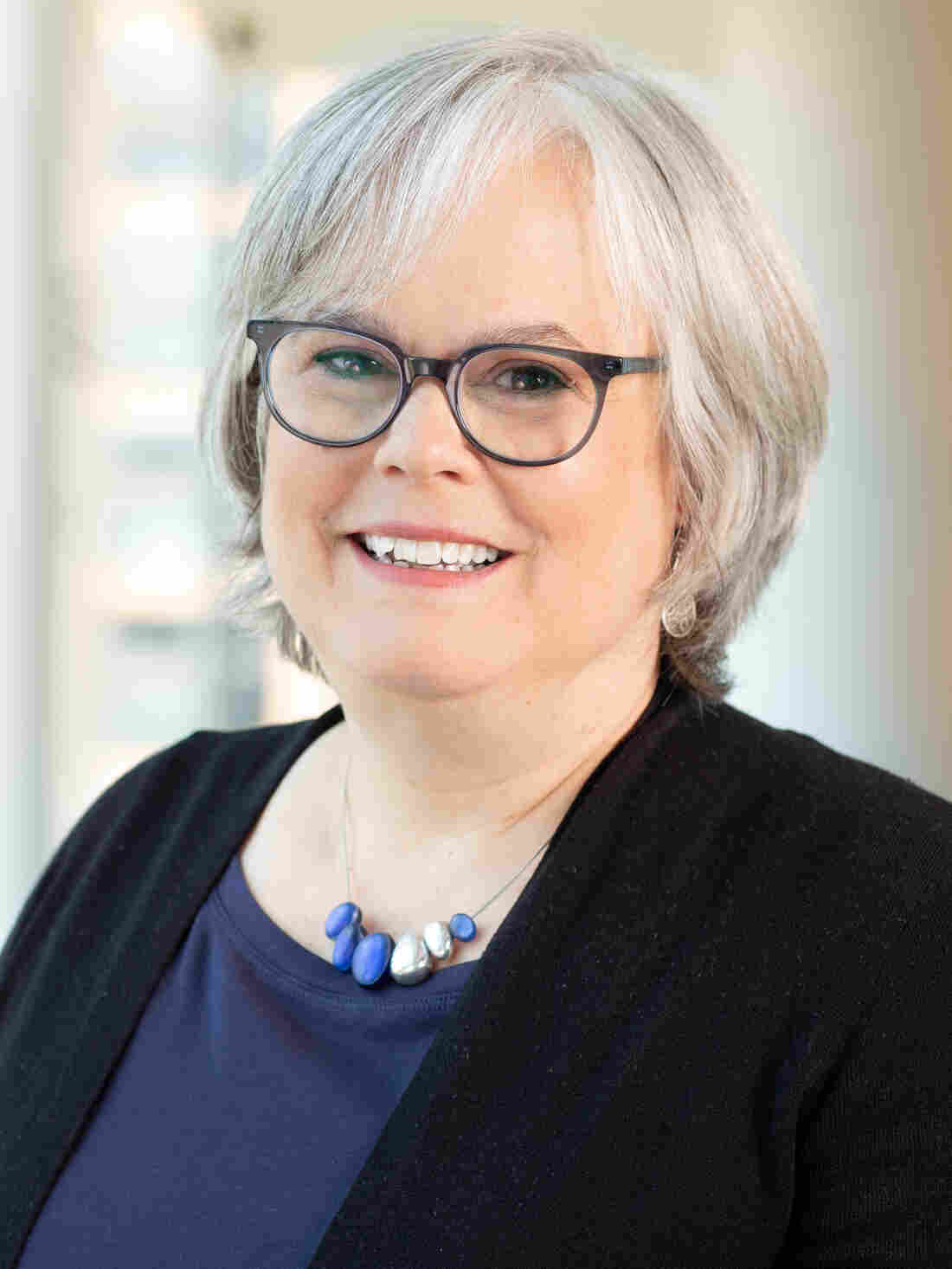 Elizabeth Jensen at NPR headquarters in Washington, D.C., May 21, 2019. (photo by Allison Shelley)