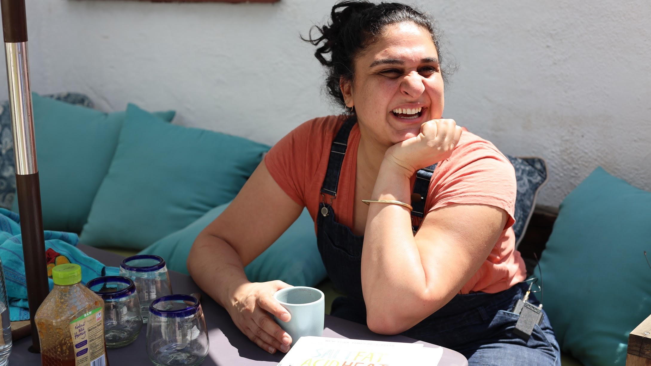 Samin Nosrat, author of the cookbook Salt, Fat, Acid, Heat: Mastering the Elements of Good Cooking.