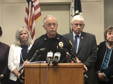 Virginia Beach Police Chief James Cervera addresses reporters at a press briefing on Sunday about the Virginia Beach shooting. Officials confirmed that the shooter resigned from his job just hours before the shooting. (NPR)