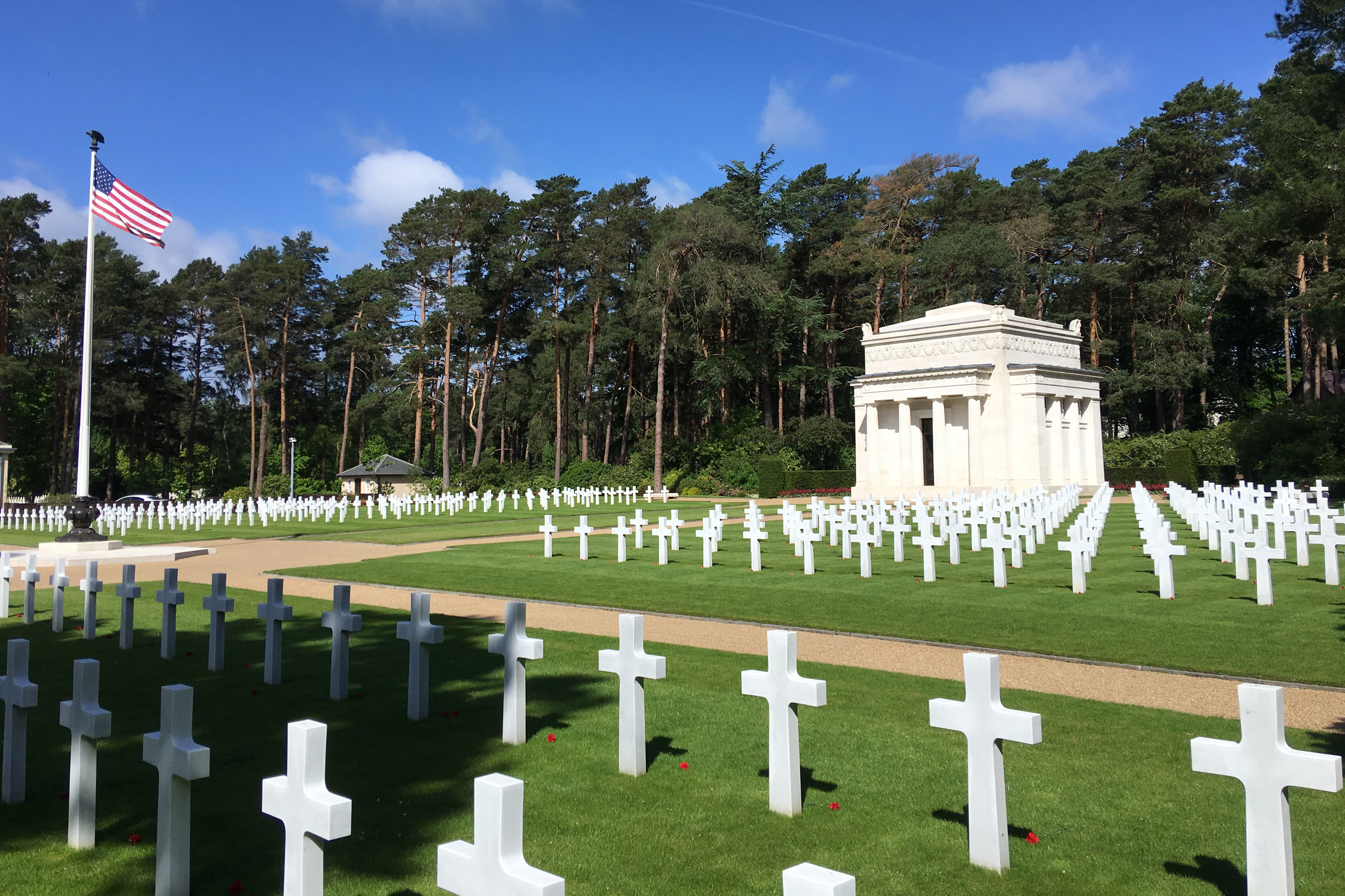 More than 460 Americans are buried at the Brookwood American Cemetery, in the county of Surrey, outside London.