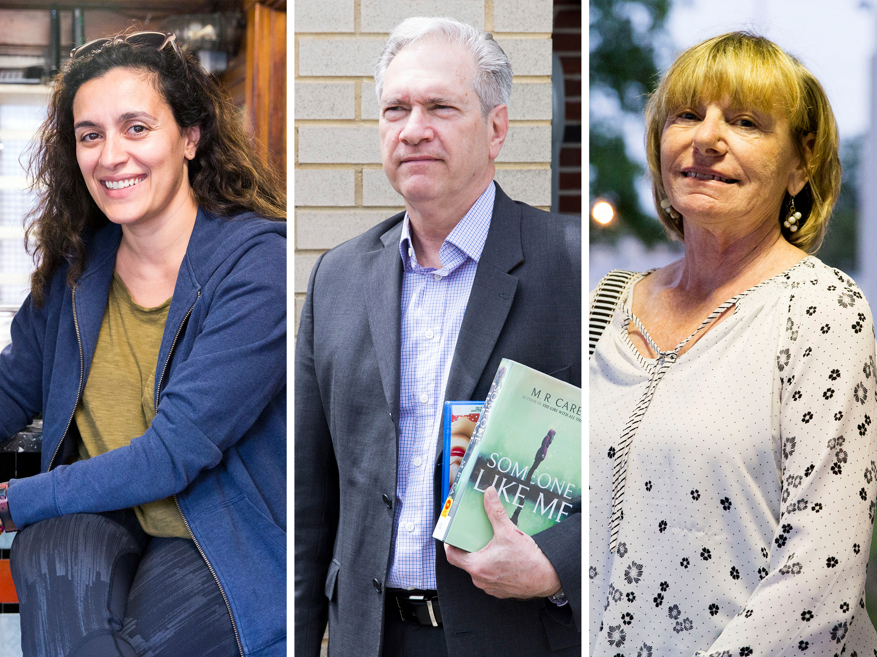 Penelope Malakates (left), James Martin and Barbara Petriello are New Jersey residents. Democrats won the House of Representatives during the 2018 elections in places like New Jersey's 3rd and 7th congressional districts, both of which flipped from GOP to Democratic control by narrow margins. (Rachel Wisniewski for NPR)