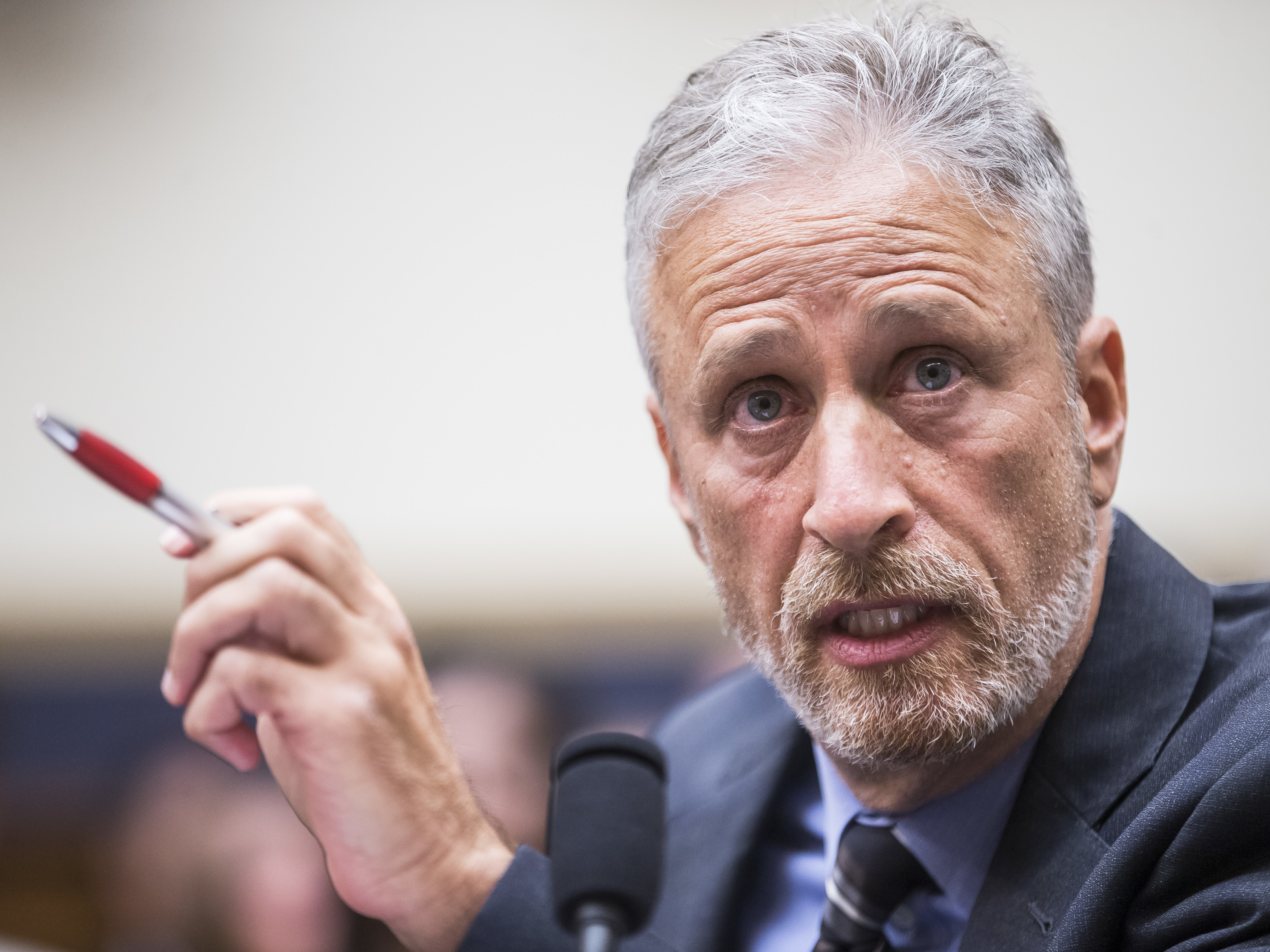 Jon Stewart testifies during a House Judiciary subcommittee hearing on the reauthorization of the September 11th Victim Compensation Fund. (Getty Images)