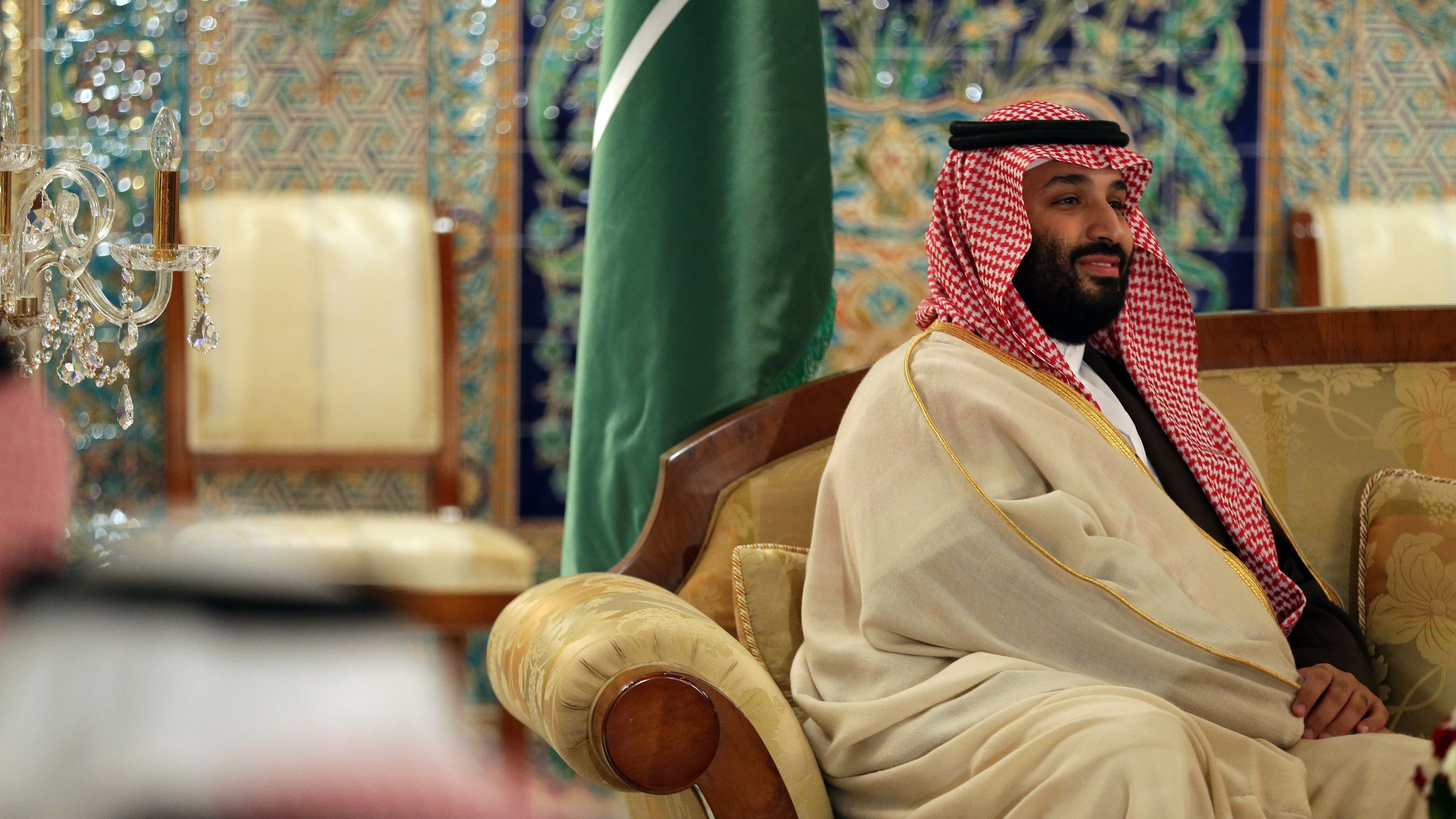 Saudi Crown Prince Mohammed bin Salman is seen in Algiers on Dec. 2, 2018 — exactly two months after Saudi journalist Jamal Khashoggi entered the Saudi Consulate in Istanbul and was never heard from again. (NurPhoto via Getty Images)