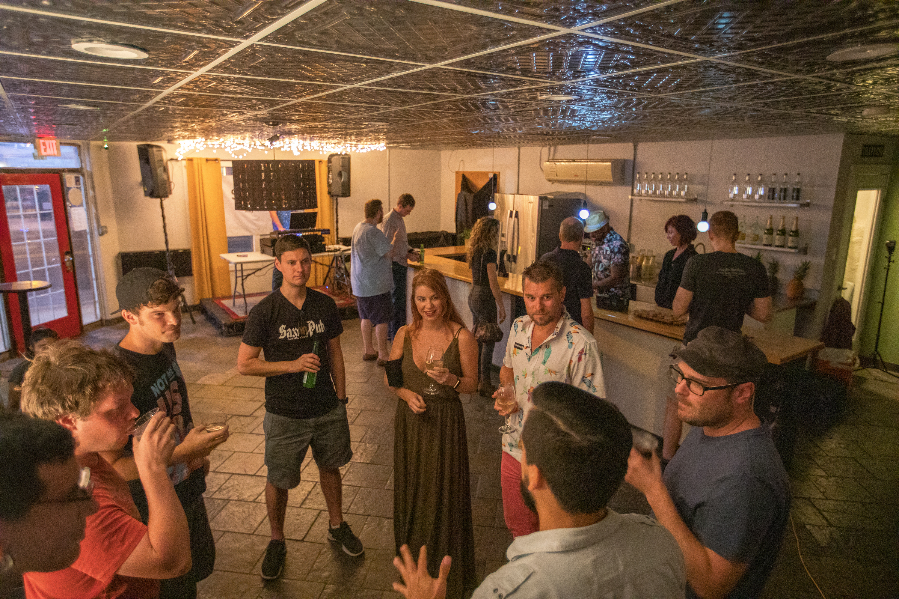 Some who have given up booze altogether join &quot;sober sometimes&quot; friends to enjoy nonalcoholic drinks at Sans Bar in Austin, Texas. (Julia Robinson for NPR)