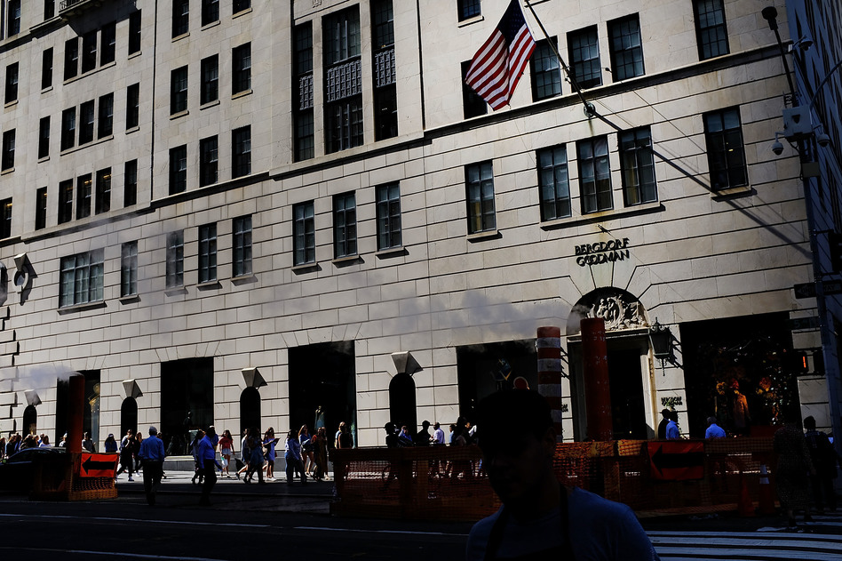 A 2017 file photo of the luxury department store Bergdorf Goodman in New York City. Advice columnist E. Jean Carroll has accused now-President Trump of sexually assaulting her inside the store in the mid-1990s. (Spencer Platt/Getty Images)