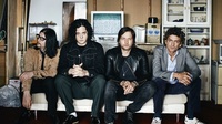 The Raconteurs (L-R): Jack Lawrence, Jack White, Patrick Keeler, Brendan Benson