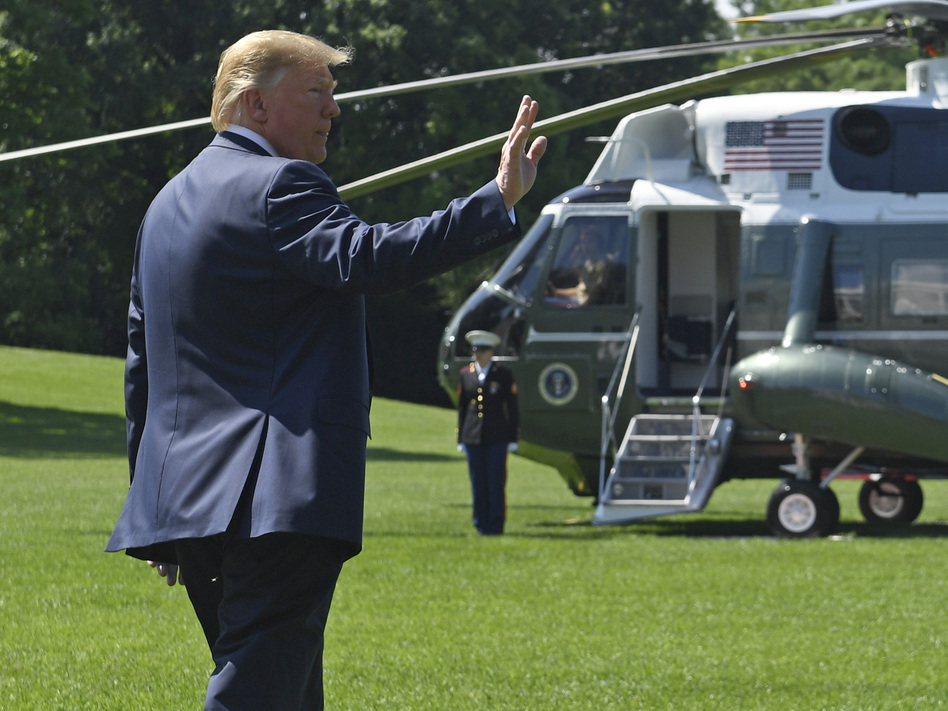 President Trump called off planned nationwide immigration raids Saturday for two weeks, calling on Democrats to close asylum law "loopholes." (Susan Walsh/AP)