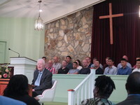 Former president Jimmy Carter teaches Sunday School at Maranatha Baptist Church in his hometown of Plains, Ga.